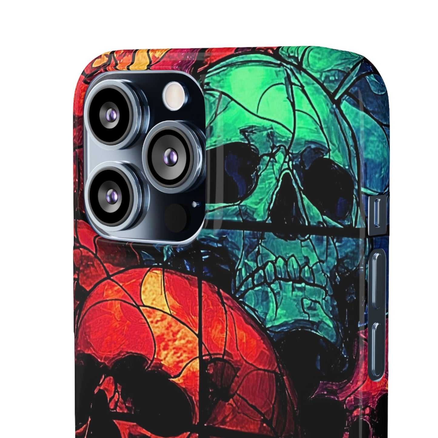 Halloween Custom Requiem Skull Snap Case Phone Cover for iPhone and Samsung