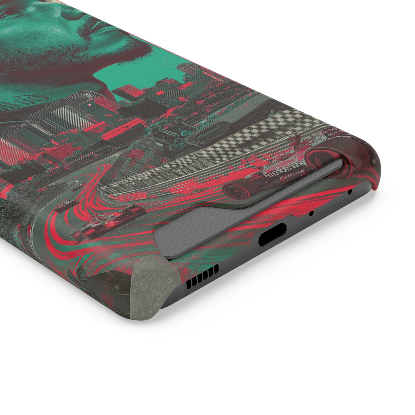 Racing Phone Case, Card Holder Case, Sports Phone Cover, Gift for Car Enthusiasts, Personalized Cell Phone Protector