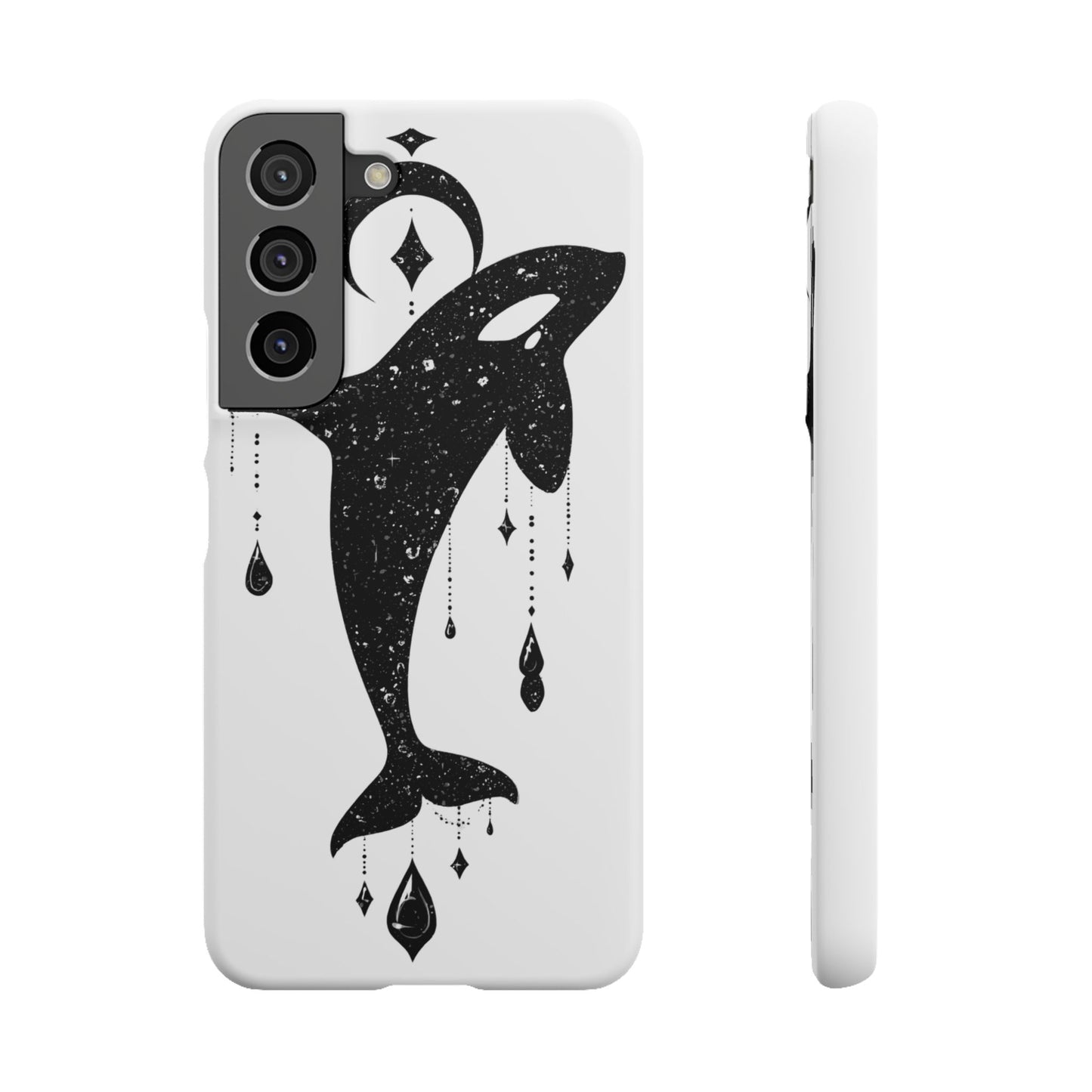 Celestial Orca Snap Case | Phone Cover, Whale Lover Gift, Cosmic Decor, Unique Art, Ocean Vibe