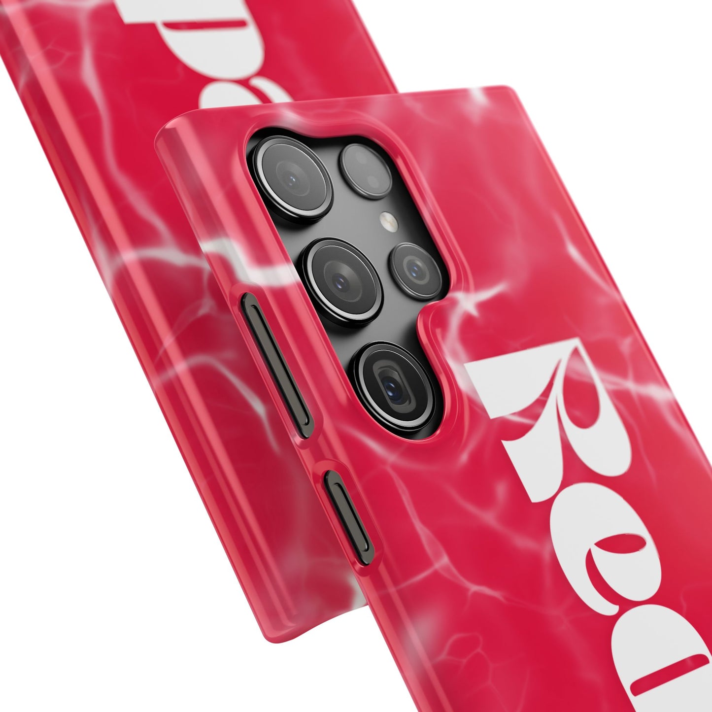 Vibrant Red Snap Case for iPhone, Trendy Phone Cover, Gift for Her, Summer Accessory, Stylish Tech Protection