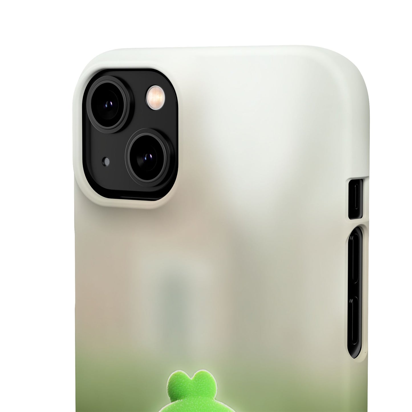 Cute Green Creature Phone Case, Snap Cases, Green Monster Phone Cover, Fun Phone Accessory, Playful Gift for Kids