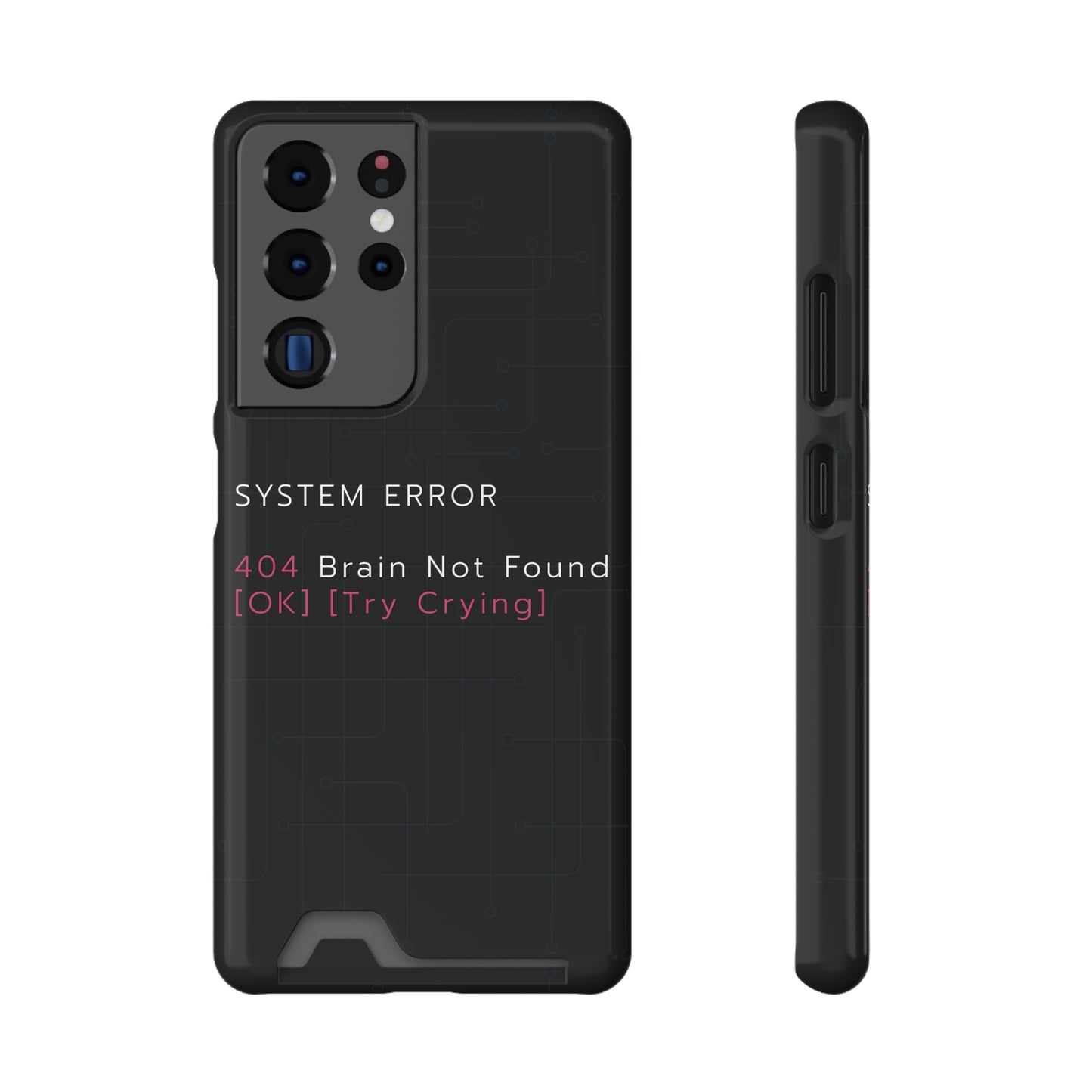 Techy Phone Case with Card Holder, Trendy Gadget Accessory, Cool Gift for Tech Lovers, Phone Protection, Modern Design for Everyday Use