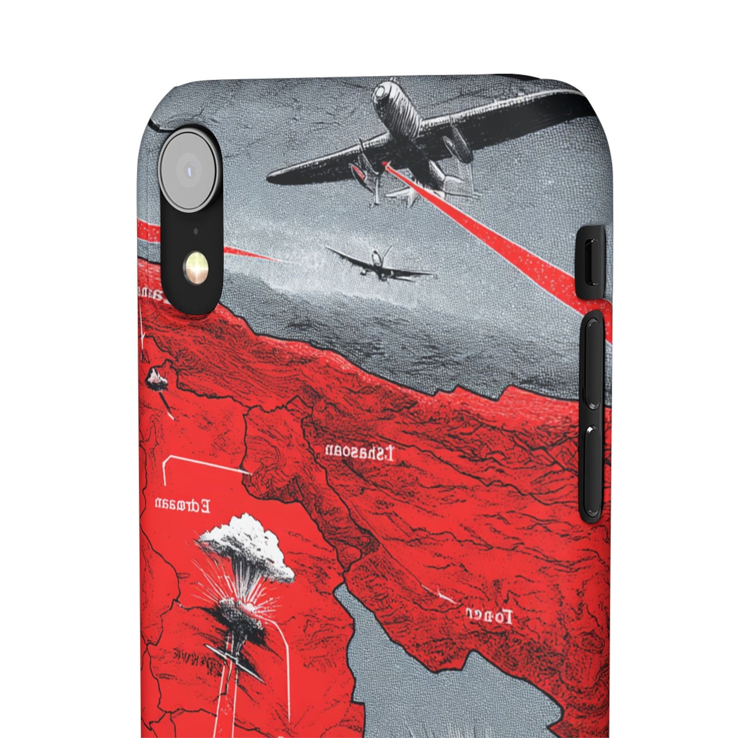 Bold Graphic Snap Case with Dramatic Design, Unique Phone Cover, Artistic Protection for iPhone, Trendy Gadget Gift, Edgy Tech Accessory