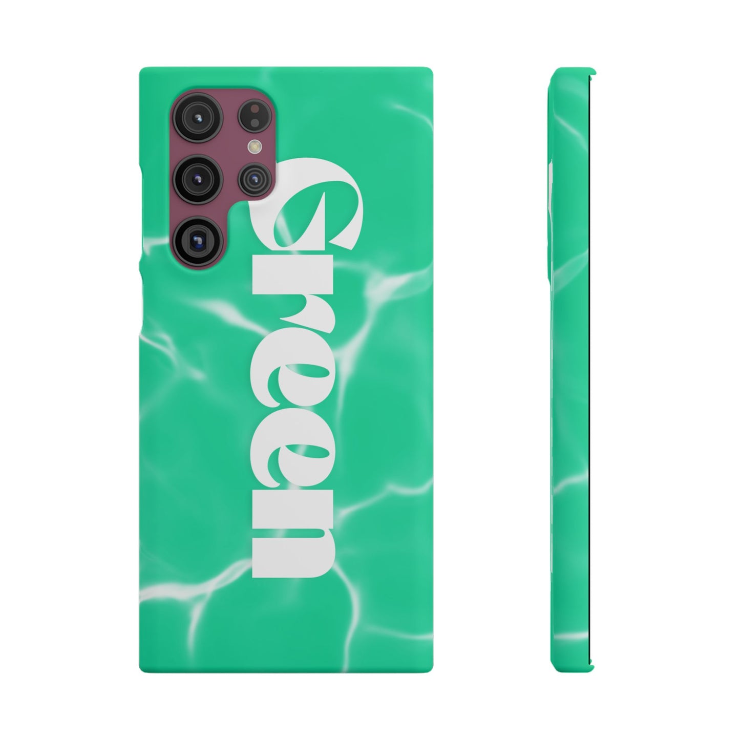 Aqua Pool Vibe Snap Case, Tropical Phone Cover, Summer Accessory, Trendy Gift for Friends, Beach Lover's Essential