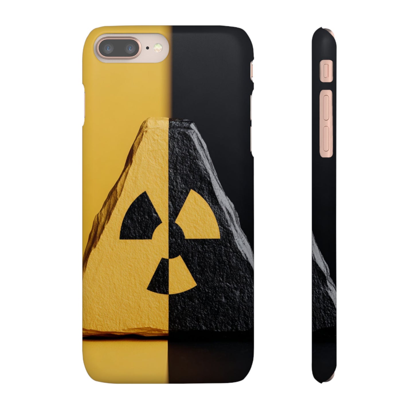 Bold Graphic Snap Case, Radiation Symbol Phone Cover, Trendy Phone Accessory, Unique Gift for Tech Lovers, Stylish Mobile Case
