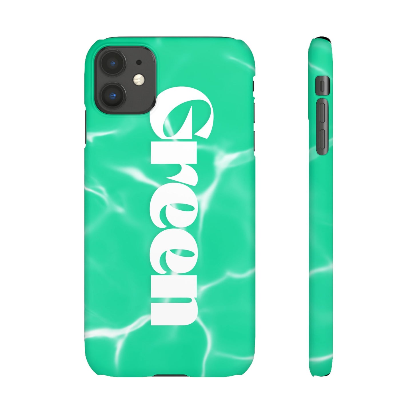 Aqua Pool Vibe Snap Case, Tropical Phone Cover, Summer Accessory, Trendy Gift for Friends, Beach Lover's Essential