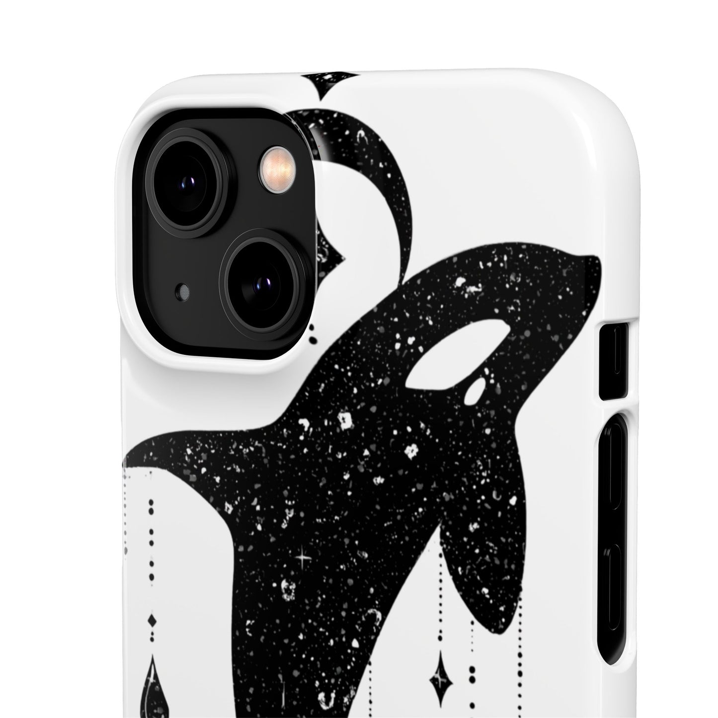 Celestial Orca Snap Case | Phone Cover, Whale Lover Gift, Cosmic Decor, Unique Art, Ocean Vibe