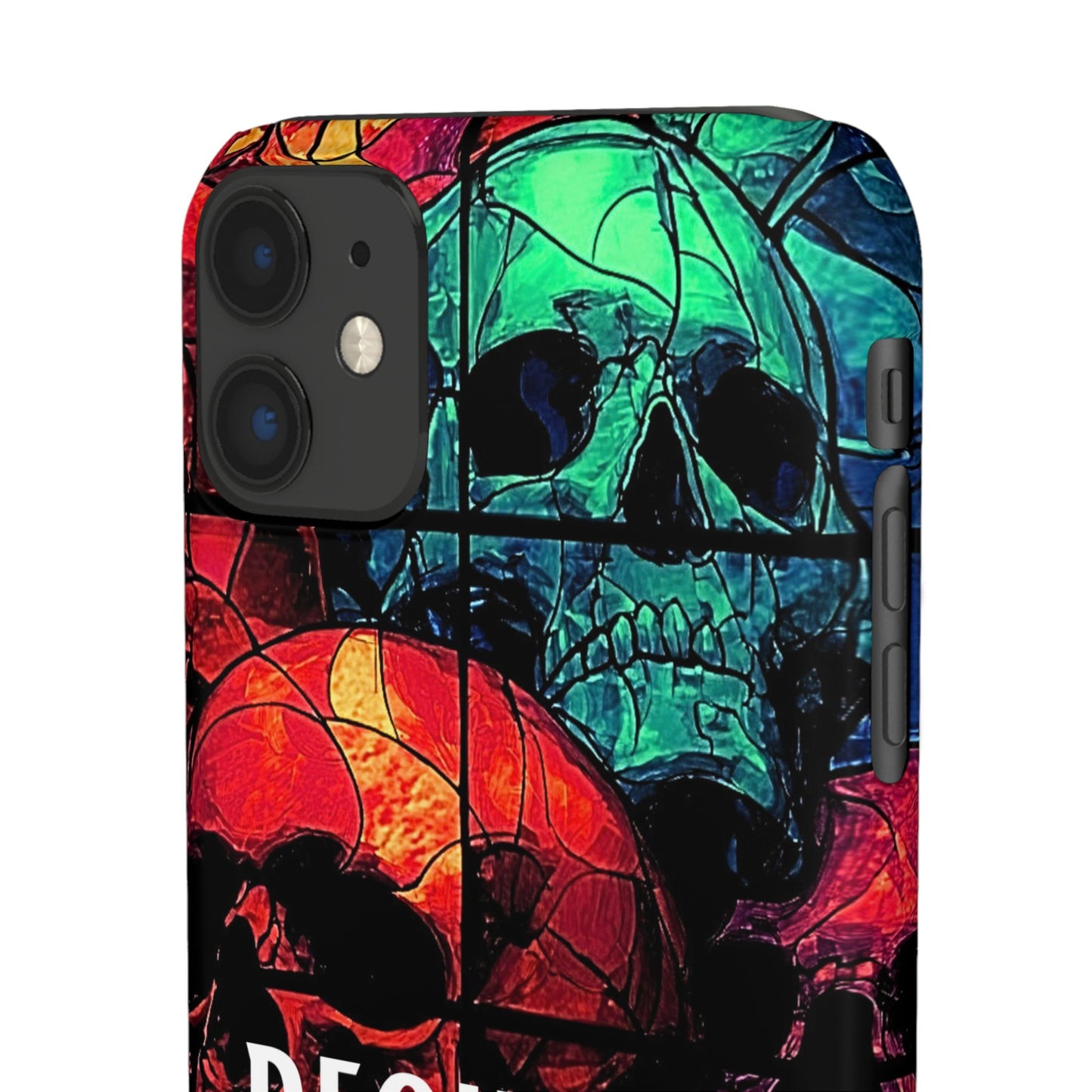 Halloween Custom Requiem Skull Snap Case Phone Cover for iPhone and Samsung