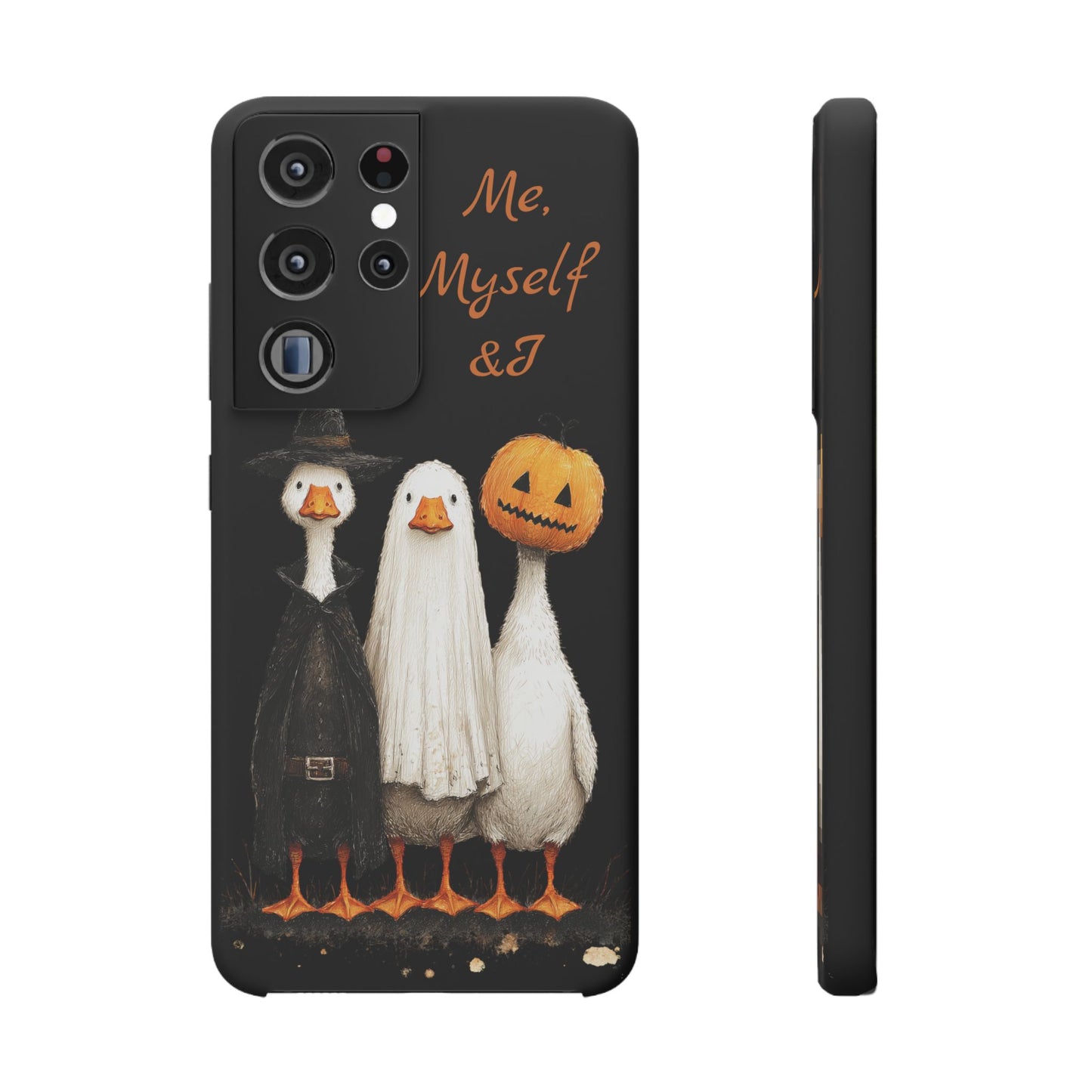 Halloween Goose Snap Case, Funny Goose Phone Case, Fall Accessories, Cute Halloween Gift, Me Myself & I Design