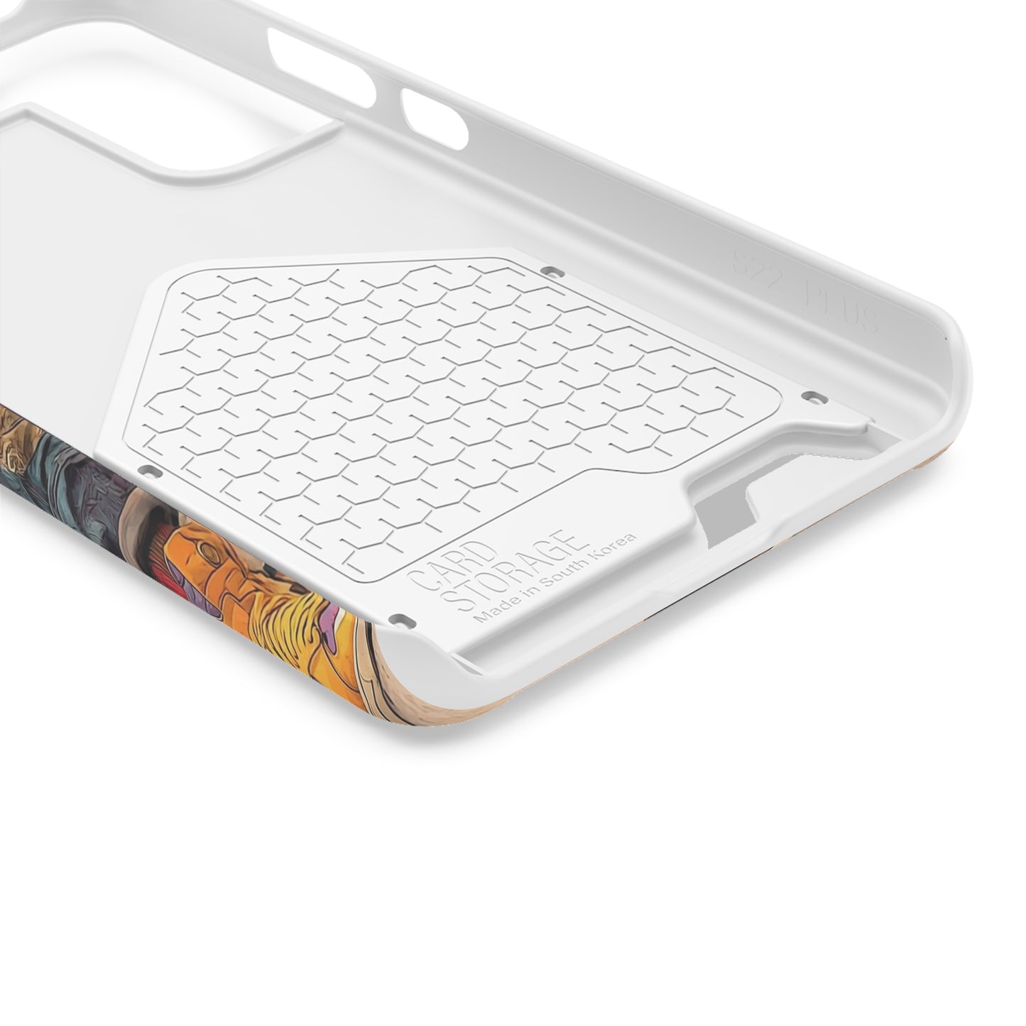Stylish Phone Case With Card Holder, Trendy Mobile Accessory, Urban Art, Perfect Gift for Teens, Cool Gadget for Everyday Use