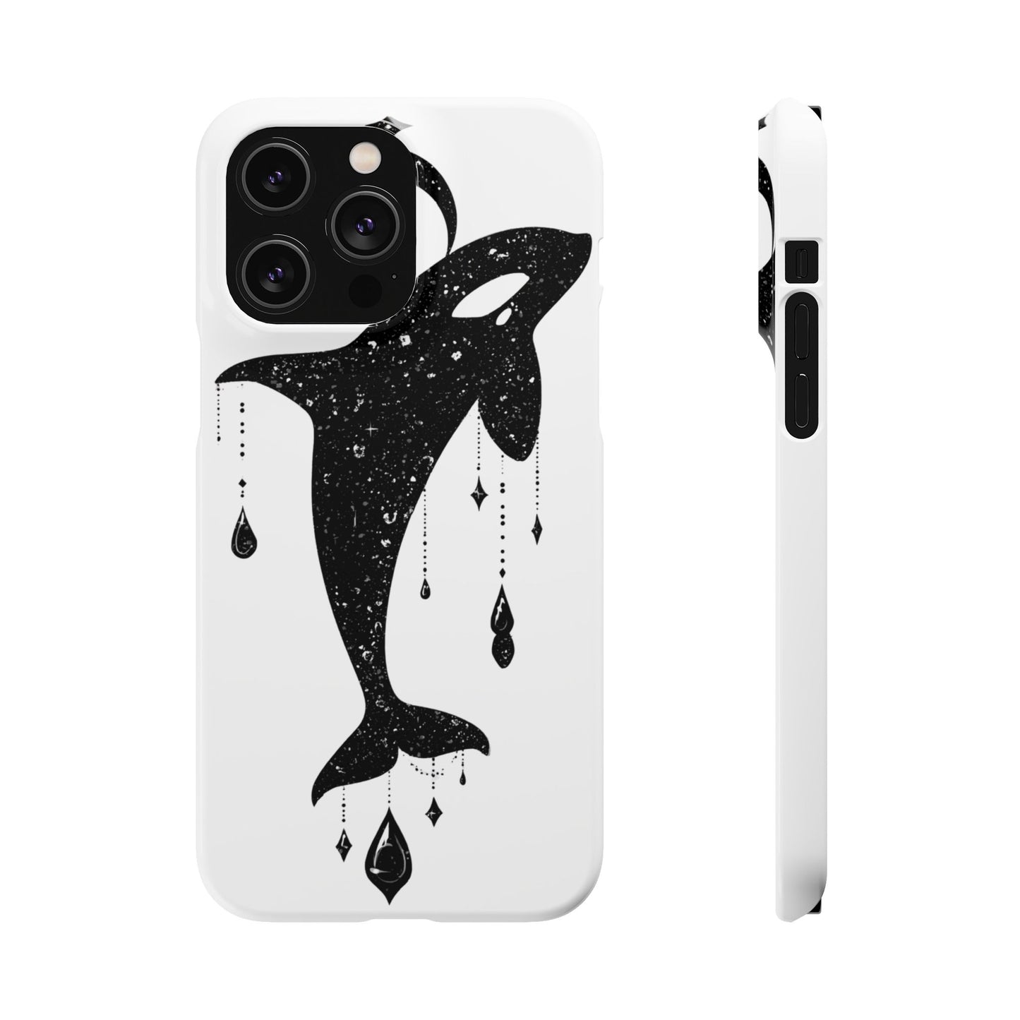 Celestial Orca Snap Case | Phone Cover, Whale Lover Gift, Cosmic Decor, Unique Art, Ocean Vibe