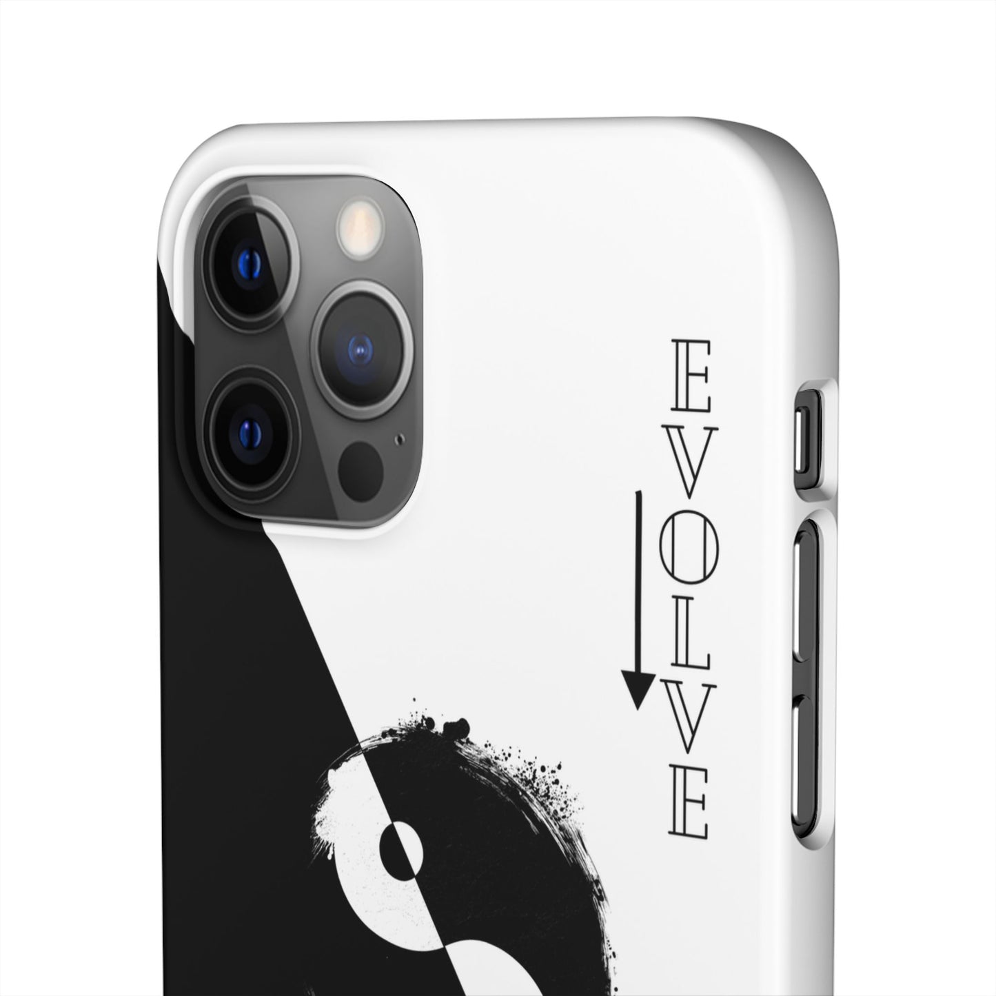 Yin Yang Evolve Black and White Snap Case Cover for iPhone and Samsung