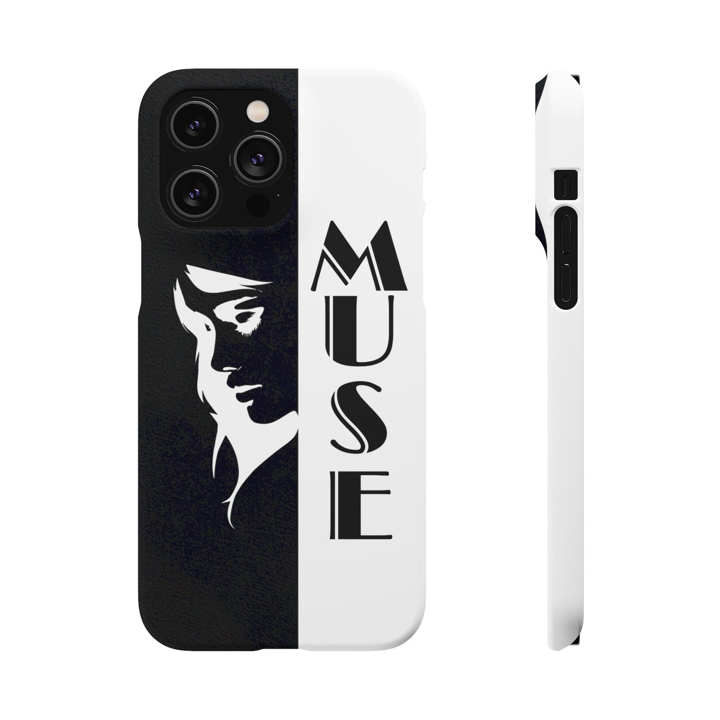 Black And White Bold Muse Snap Case Cover for iPhone and Samsung