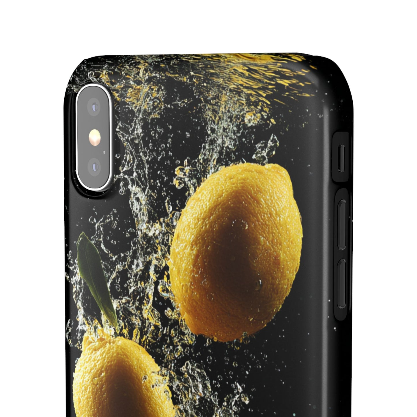 Lemon Splash Phone Case - Vibrant Snap Case, Fruit Lover Gift, Summer Vibes, Kitchen Decor, Unique Phone Accessories