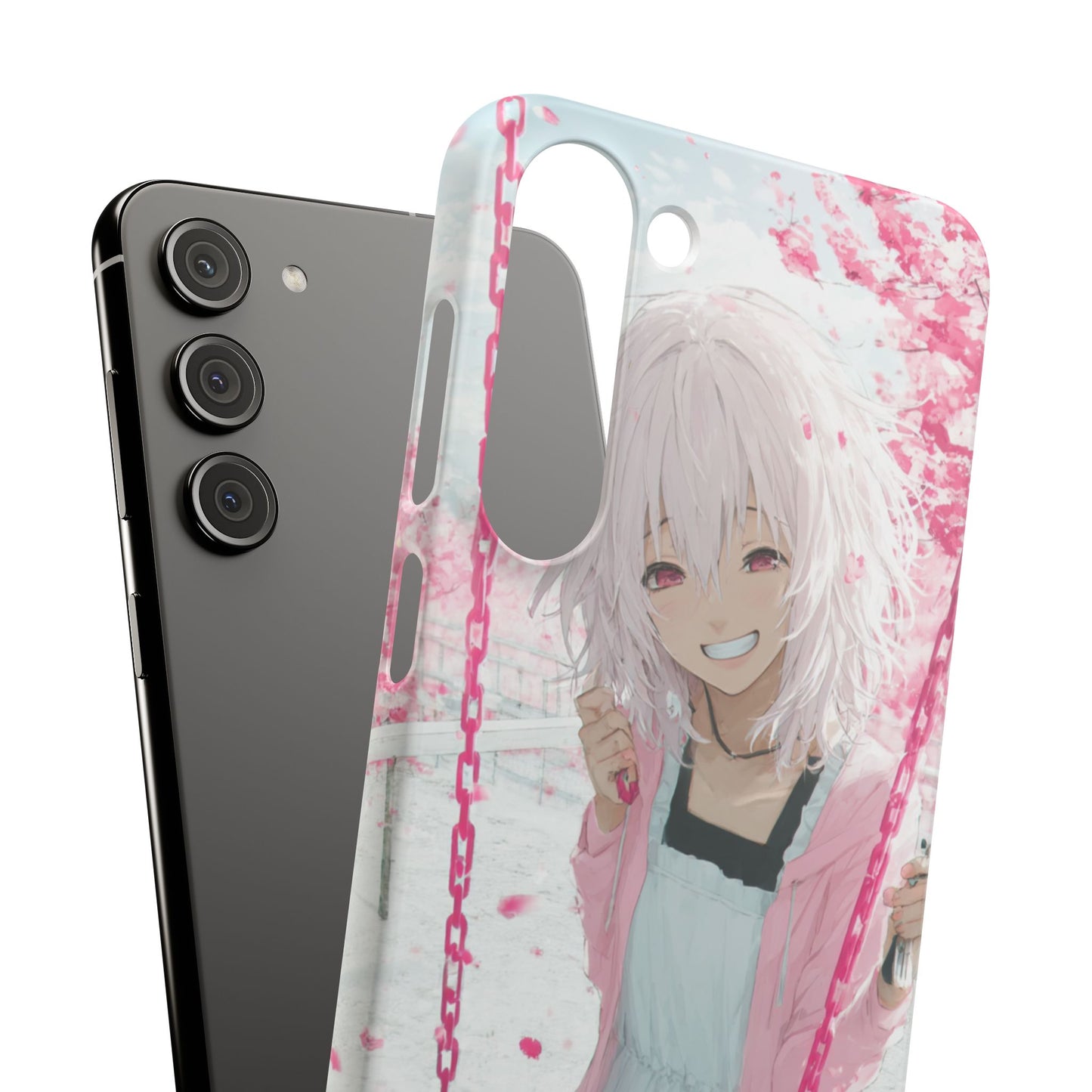 Anime Character Snap Cases for Phone, Cute Aesthetic Phone Cover, Gifts for Otaku, Floral Design, Unique Phone Cases