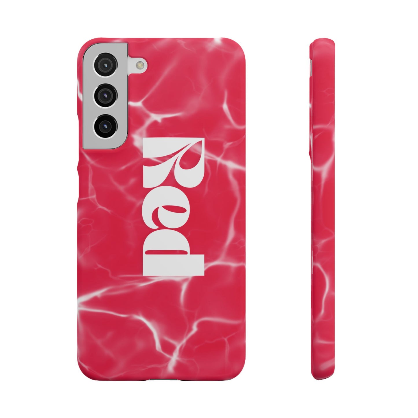 Vibrant Red Snap Case for iPhone, Trendy Phone Cover, Gift for Her, Summer Accessory, Stylish Tech Protection