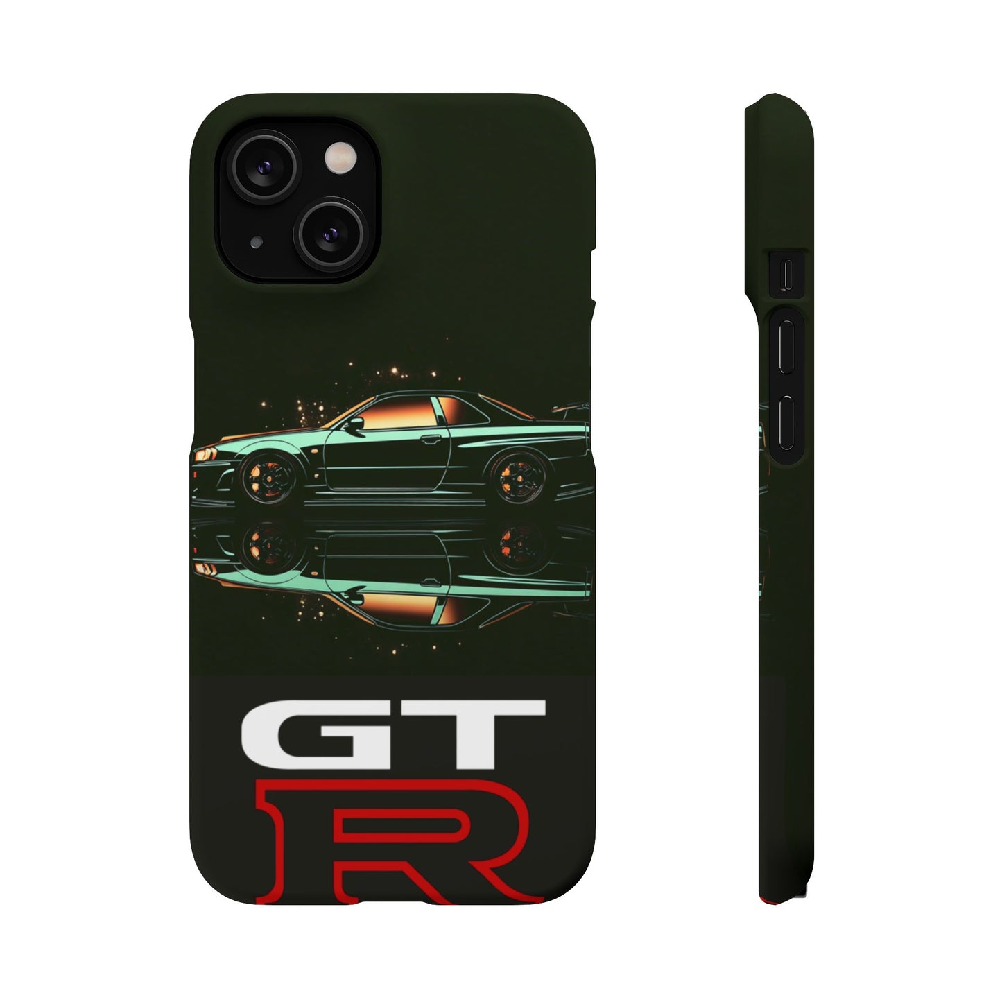 Green Skyleine R34 GTR Art Snap Case and Protective Phone Cover For iPhone and Samsung