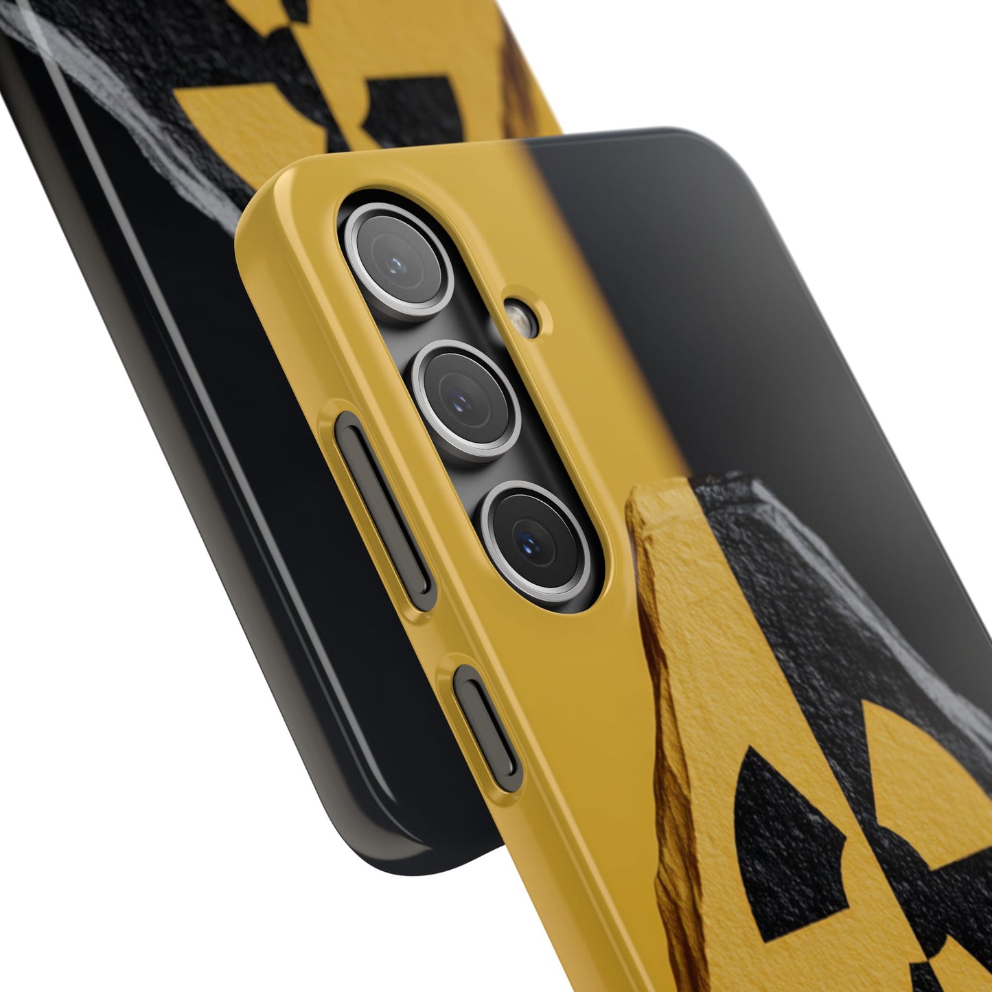 Bold Graphic Snap Case, Radiation Symbol Phone Cover, Trendy Phone Accessory, Unique Gift for Tech Lovers, Stylish Mobile Case