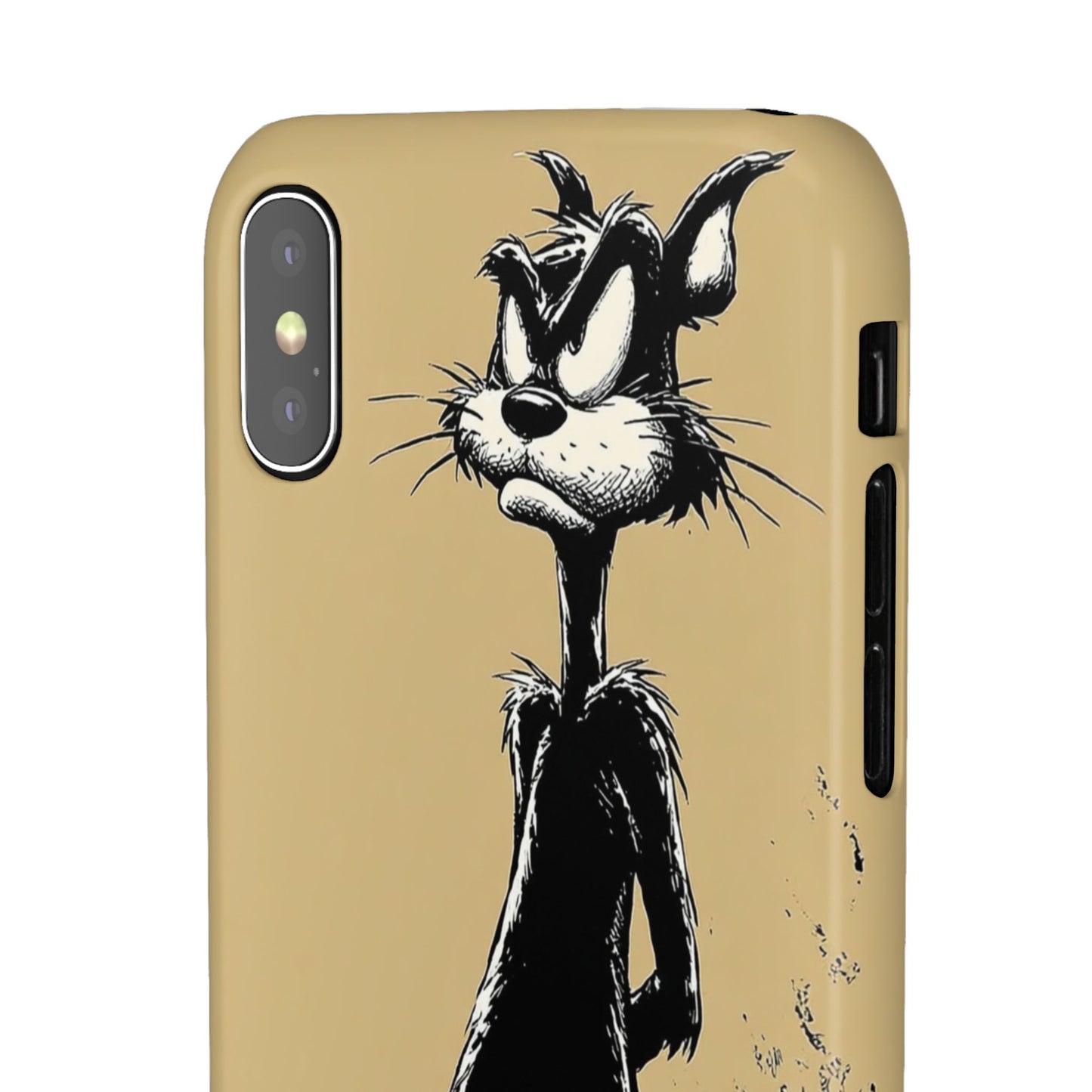 Whimsical Cartoon Snap Case, Fun Phone Cover, Unique Gift for Cat Lovers, Vibrant Art Case, Ideal for Birthdays