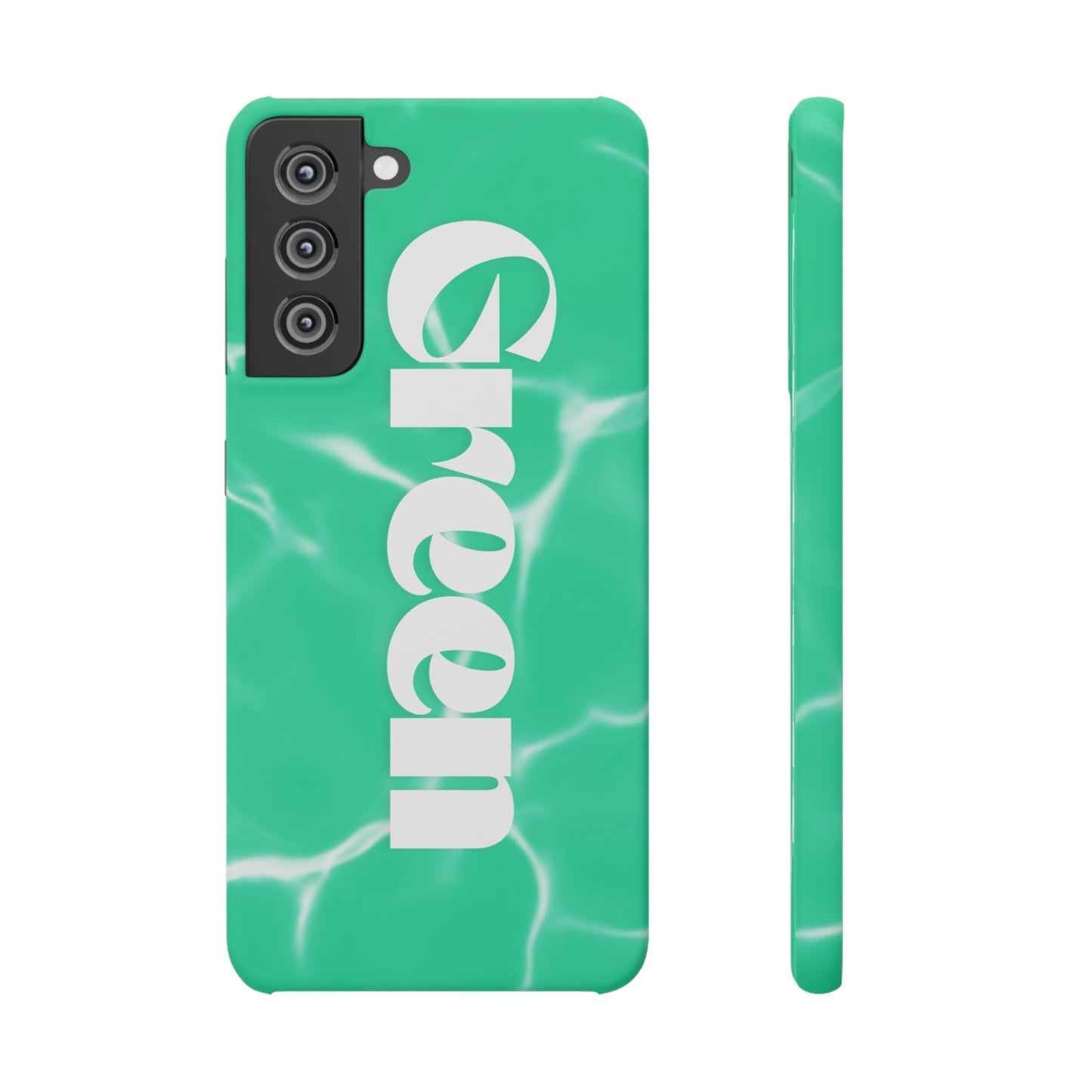 Aqua Pool Vibe Snap Case, Tropical Phone Cover, Summer Accessory, Trendy Gift for Friends, Beach Lover's Essential