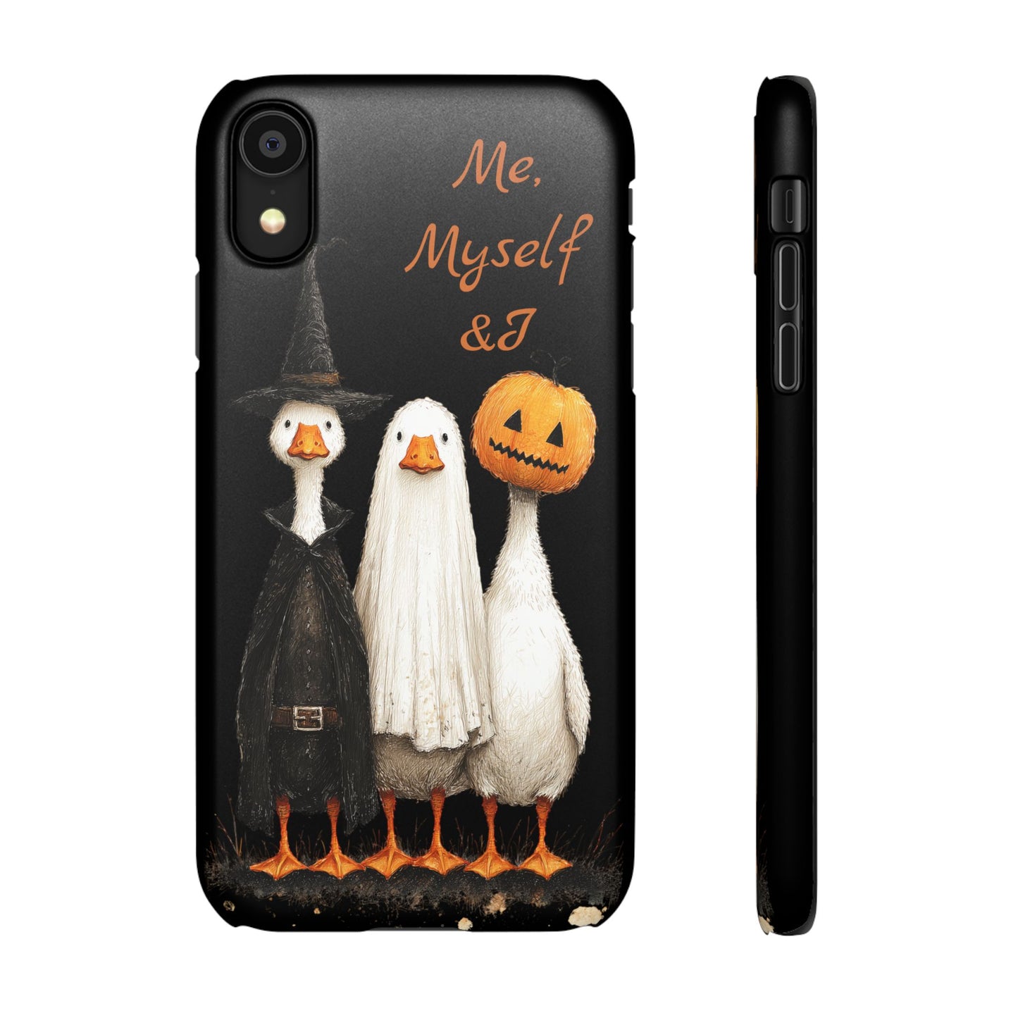 Halloween Goose Snap Case, Funny Goose Phone Case, Fall Accessories, Cute Halloween Gift, Me Myself & I Design