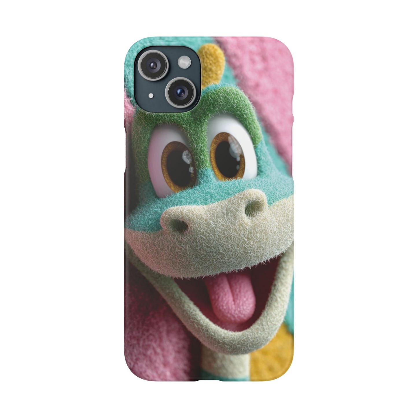 Fun Dino Snap Case for Kids | Cute Phone Cover | Colorful Mobile Accessory | Birthday Gift | Child's Tech Style