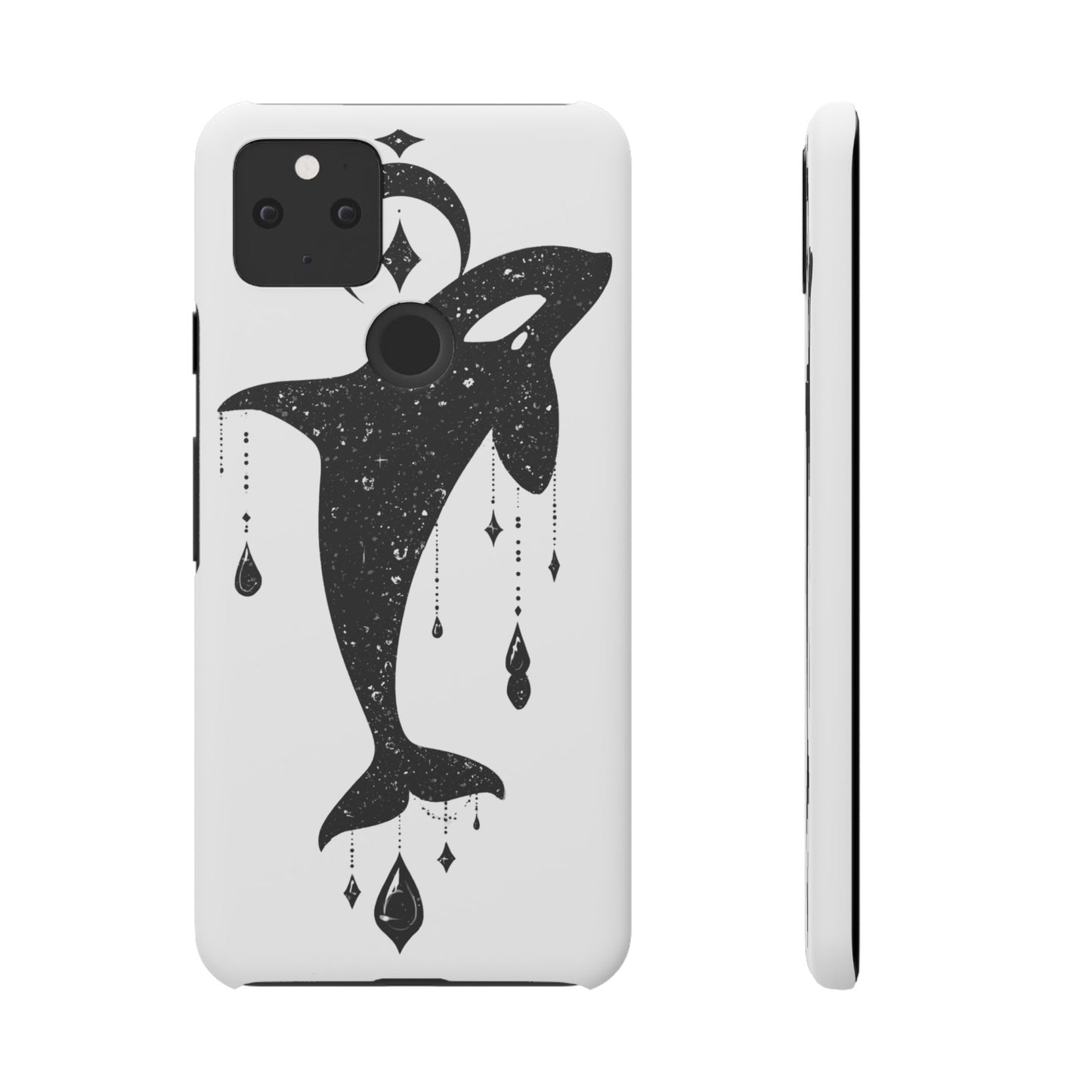 Celestial Orca Snap Case | Phone Cover, Whale Lover Gift, Cosmic Decor, Unique Art, Ocean Vibe