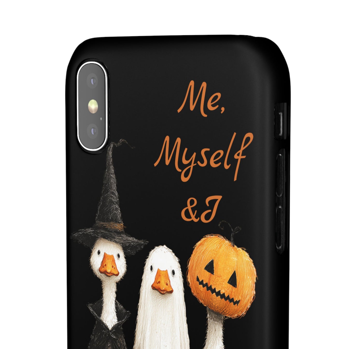 Halloween Goose Snap Case, Funny Goose Phone Case, Fall Accessories, Cute Halloween Gift, Me Myself & I Design