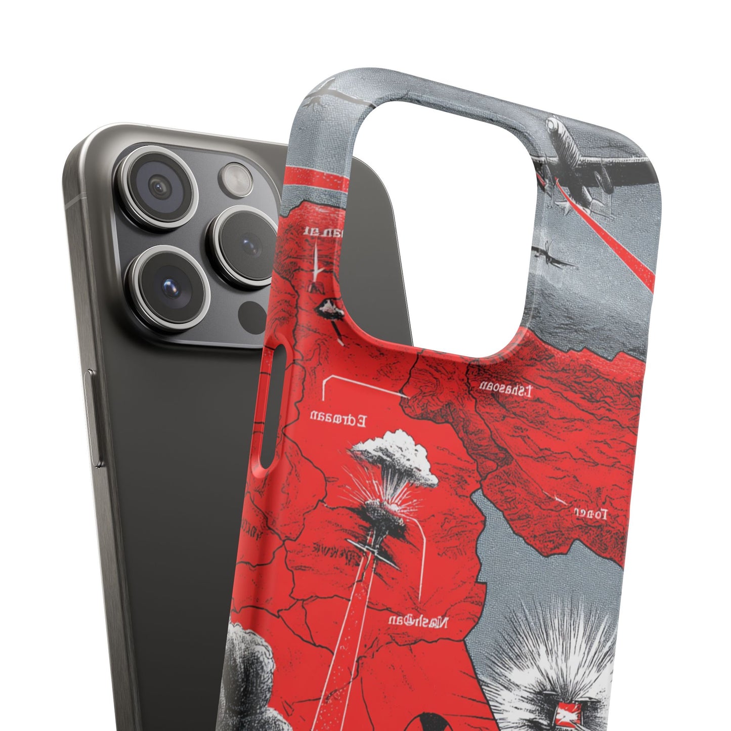 Bold Graphic Snap Case with Dramatic Design, Unique Phone Cover, Artistic Protection for iPhone, Trendy Gadget Gift, Edgy Tech Accessory