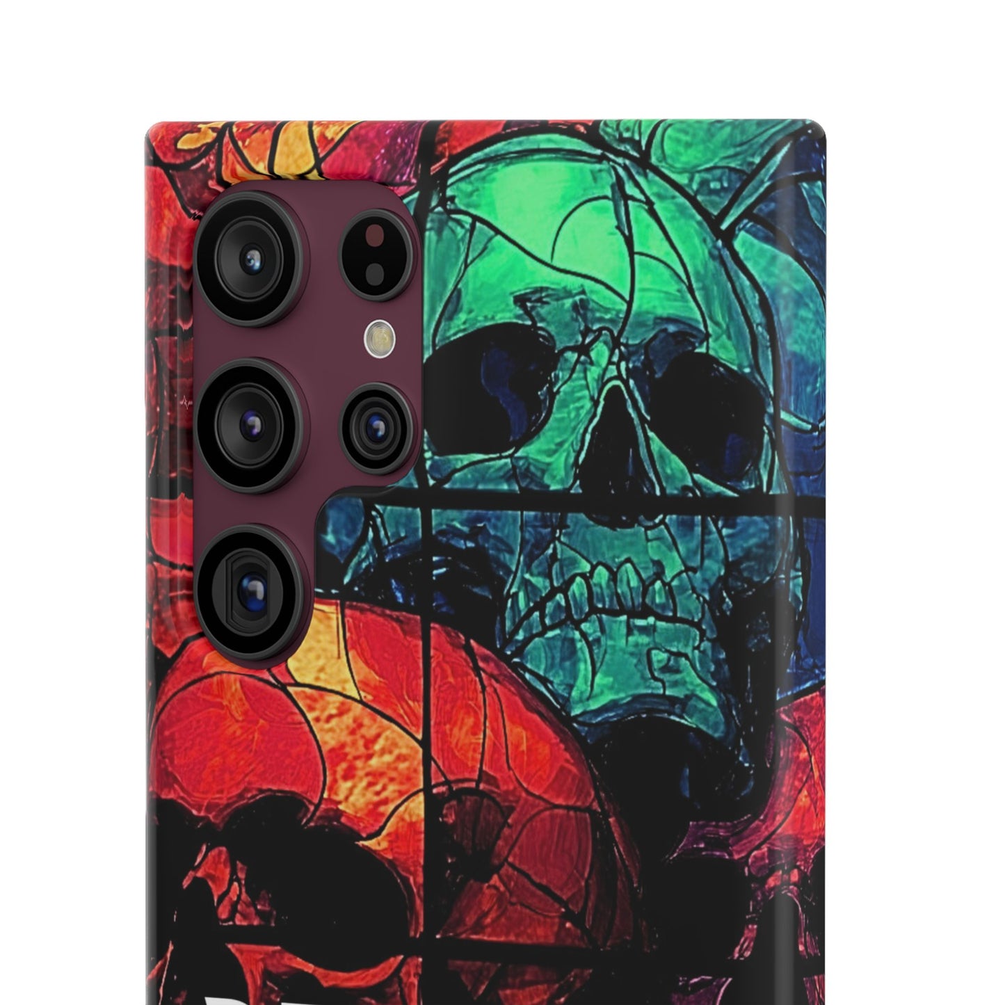 Halloween Custom Requiem Skull Snap Case Phone Cover for iPhone and Samsung