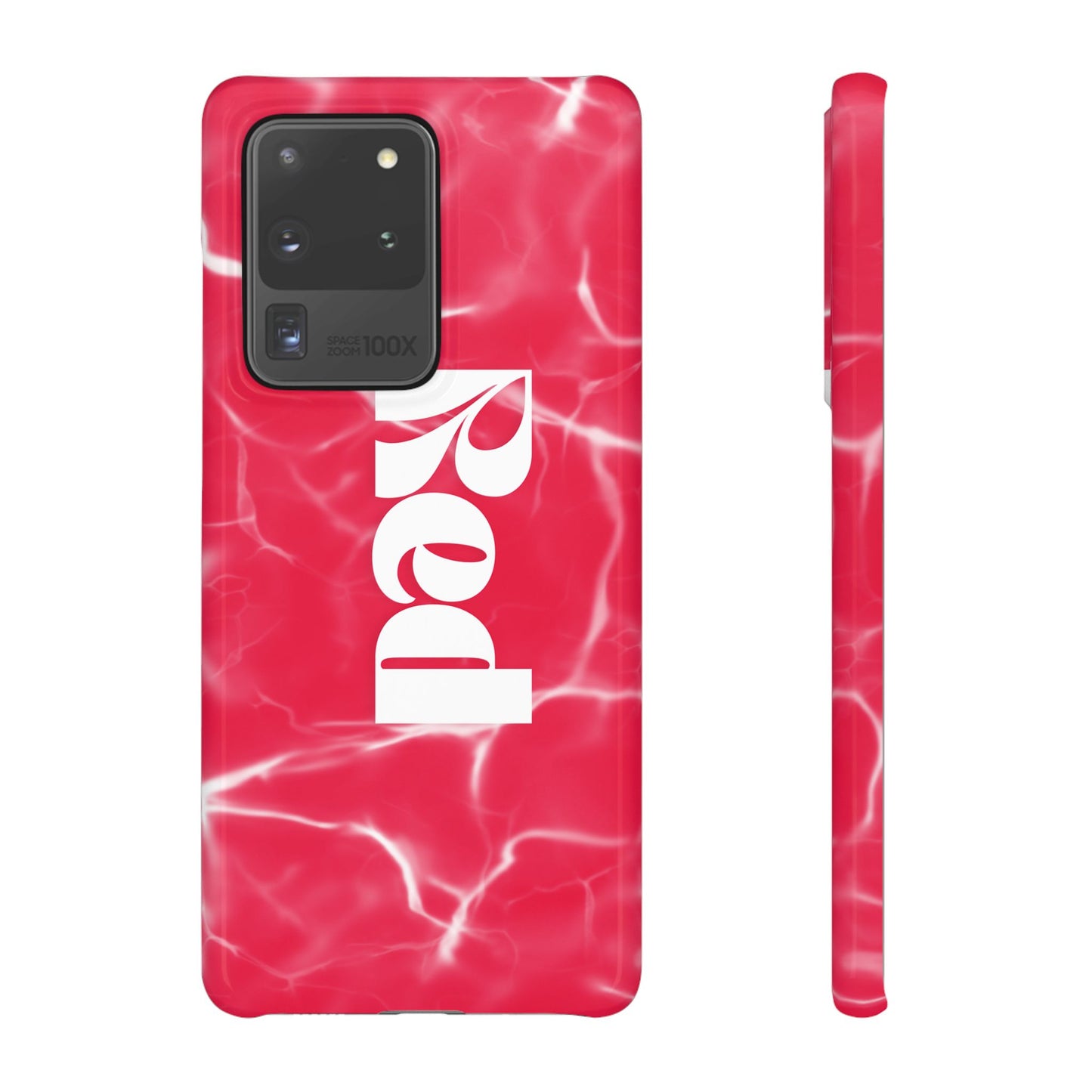 Vibrant Red Snap Case for iPhone, Trendy Phone Cover, Gift for Her, Summer Accessory, Stylish Tech Protection
