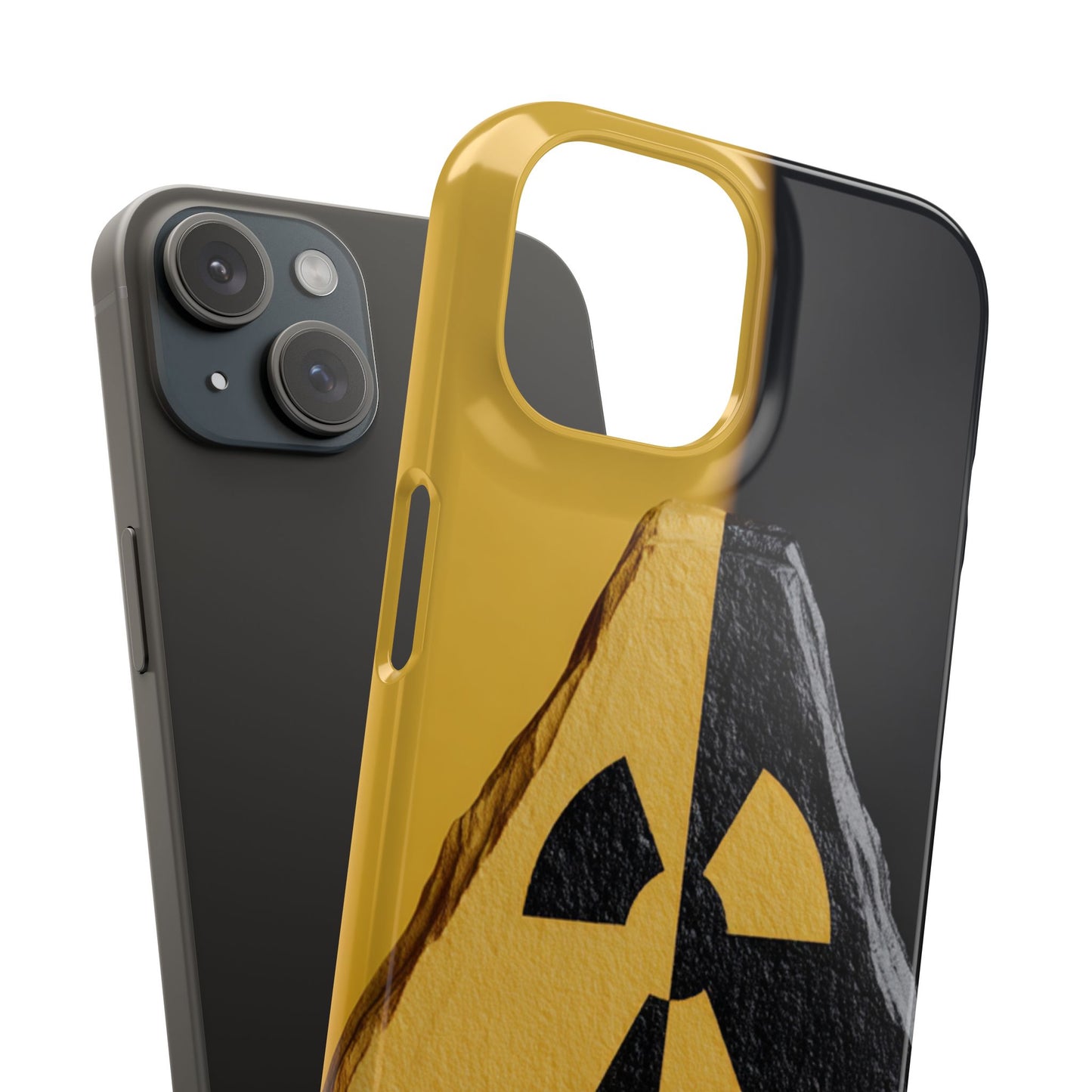 Bold Graphic Snap Case, Radiation Symbol Phone Cover, Trendy Phone Accessory, Unique Gift for Tech Lovers, Stylish Mobile Case