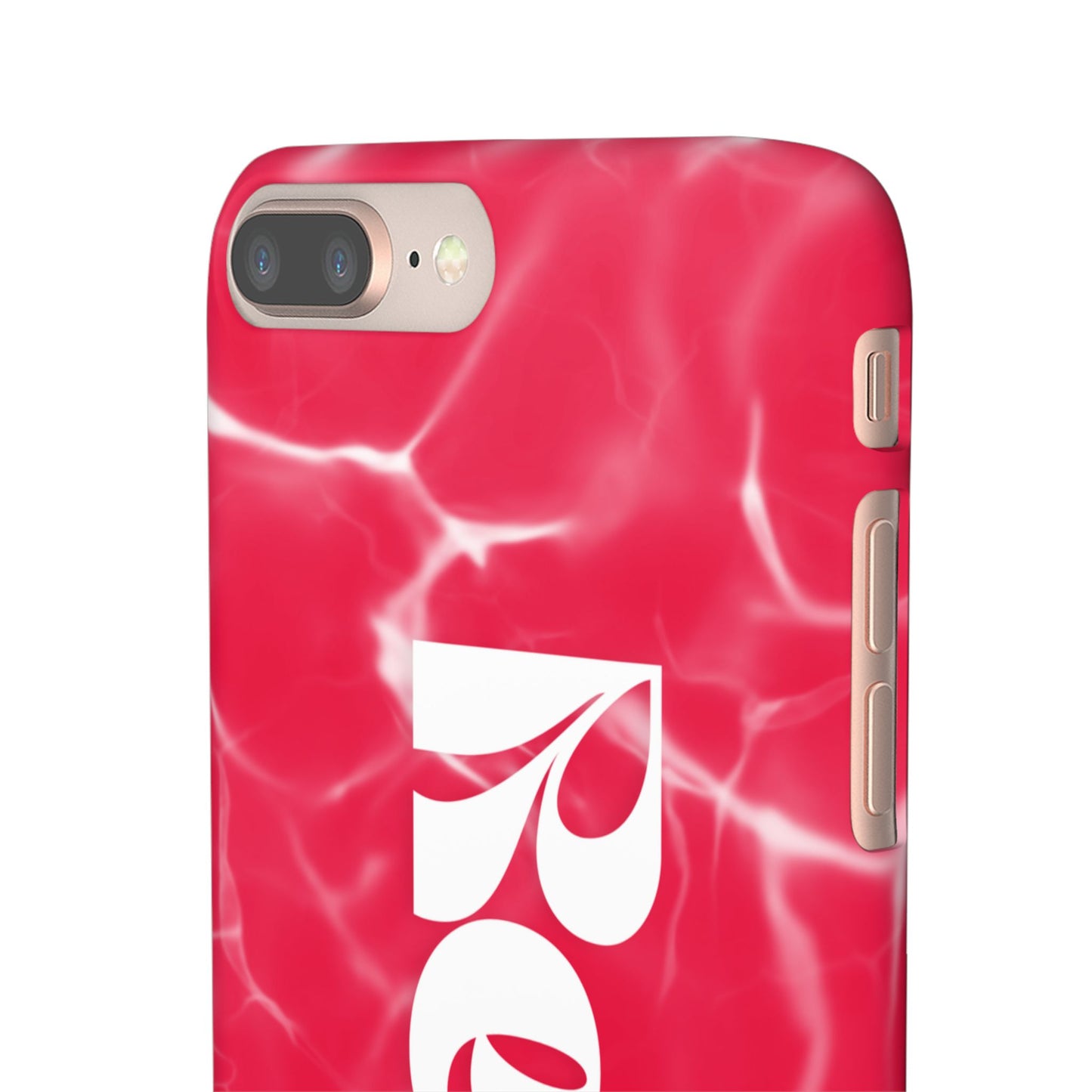 Vibrant Red Snap Case for iPhone, Trendy Phone Cover, Gift for Her, Summer Accessory, Stylish Tech Protection