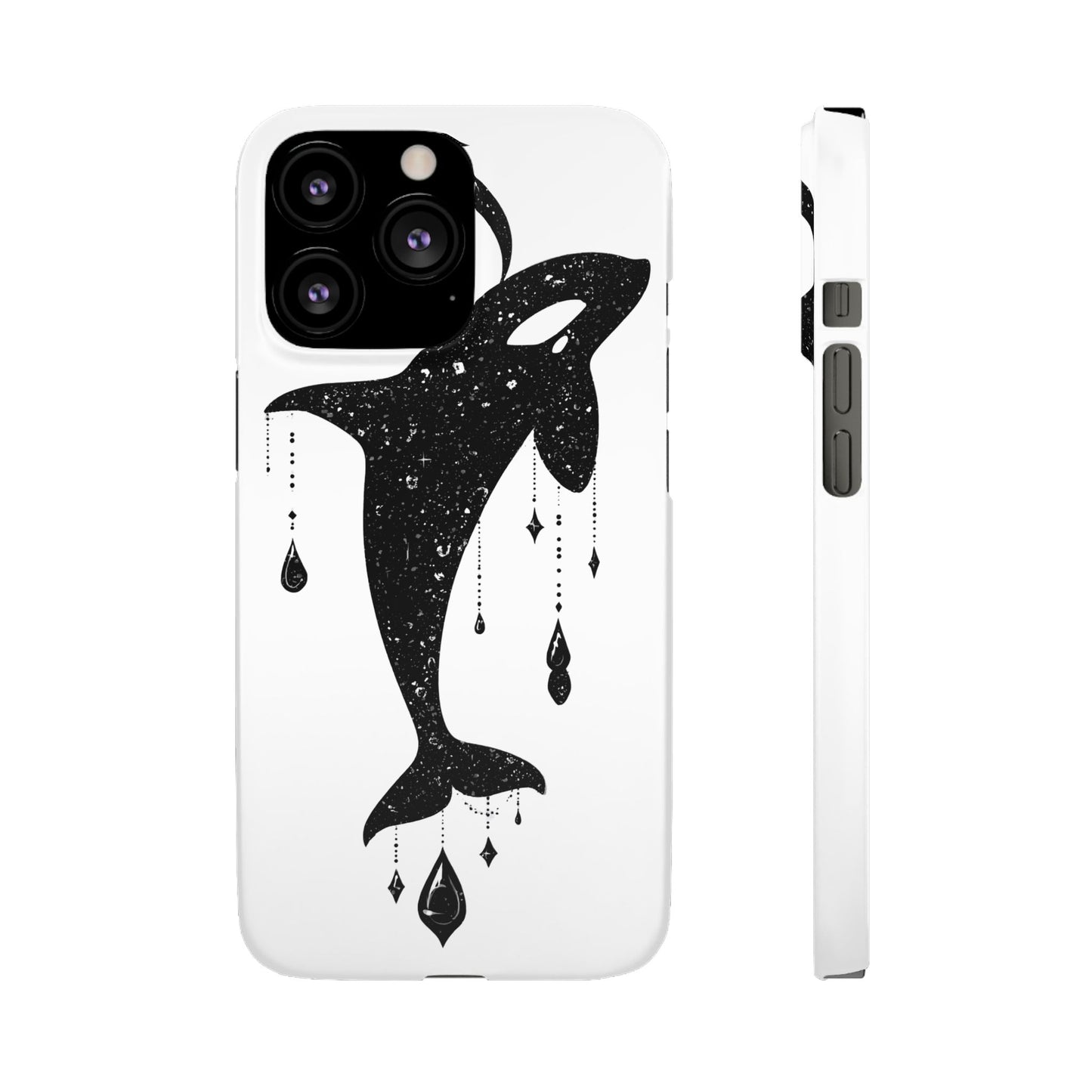 Celestial Orca Snap Case | Phone Cover, Whale Lover Gift, Cosmic Decor, Unique Art, Ocean Vibe