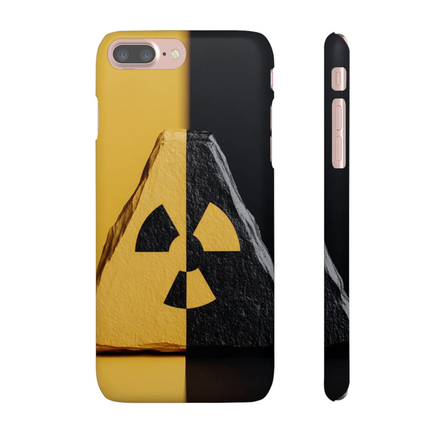 Bold Graphic Snap Case, Radiation Symbol Phone Cover, Trendy Phone Accessory, Unique Gift for Tech Lovers, Stylish Mobile Case