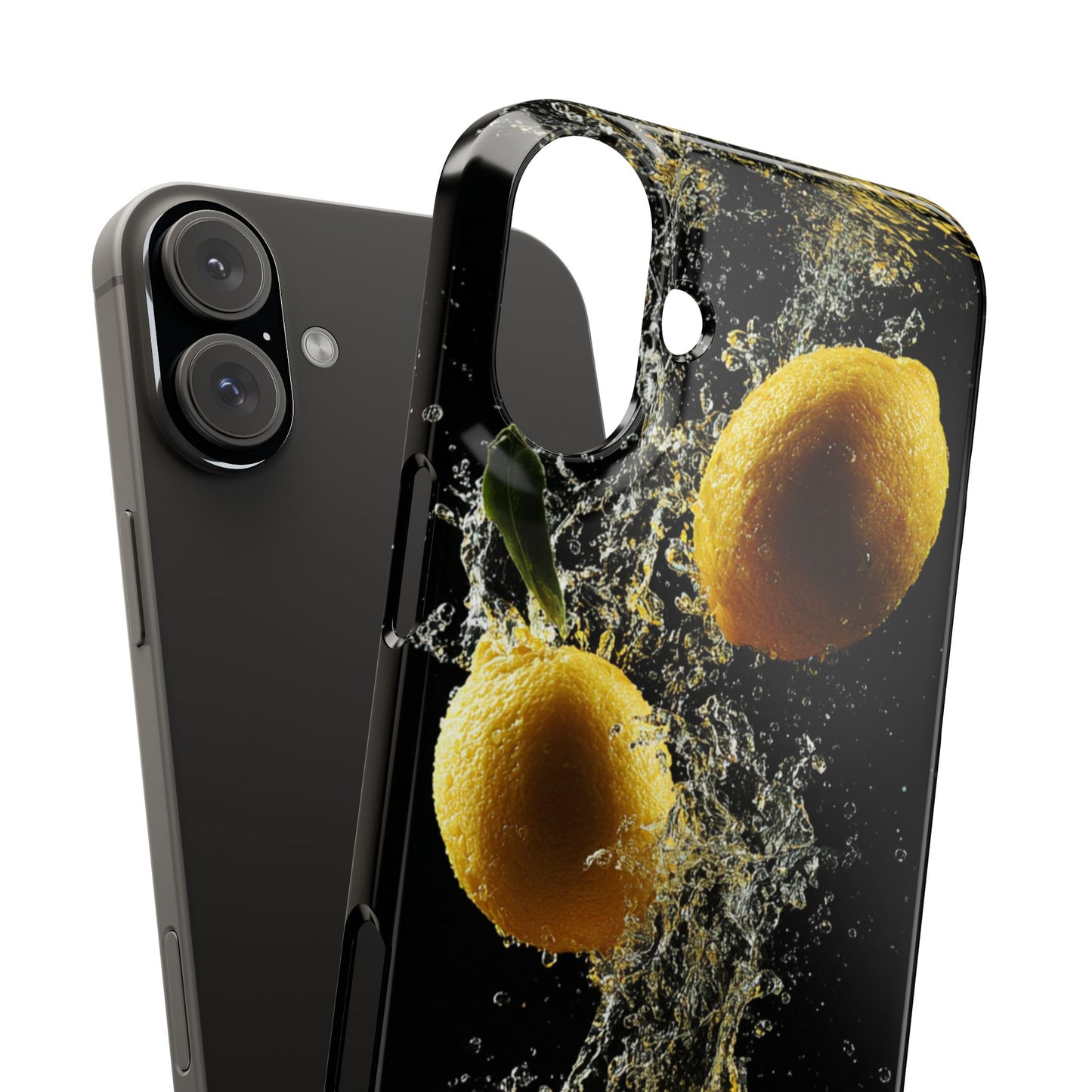 Lemon Splash Phone Case - Vibrant Snap Case, Fruit Lover Gift, Summer Vibes, Kitchen Decor, Unique Phone Accessories