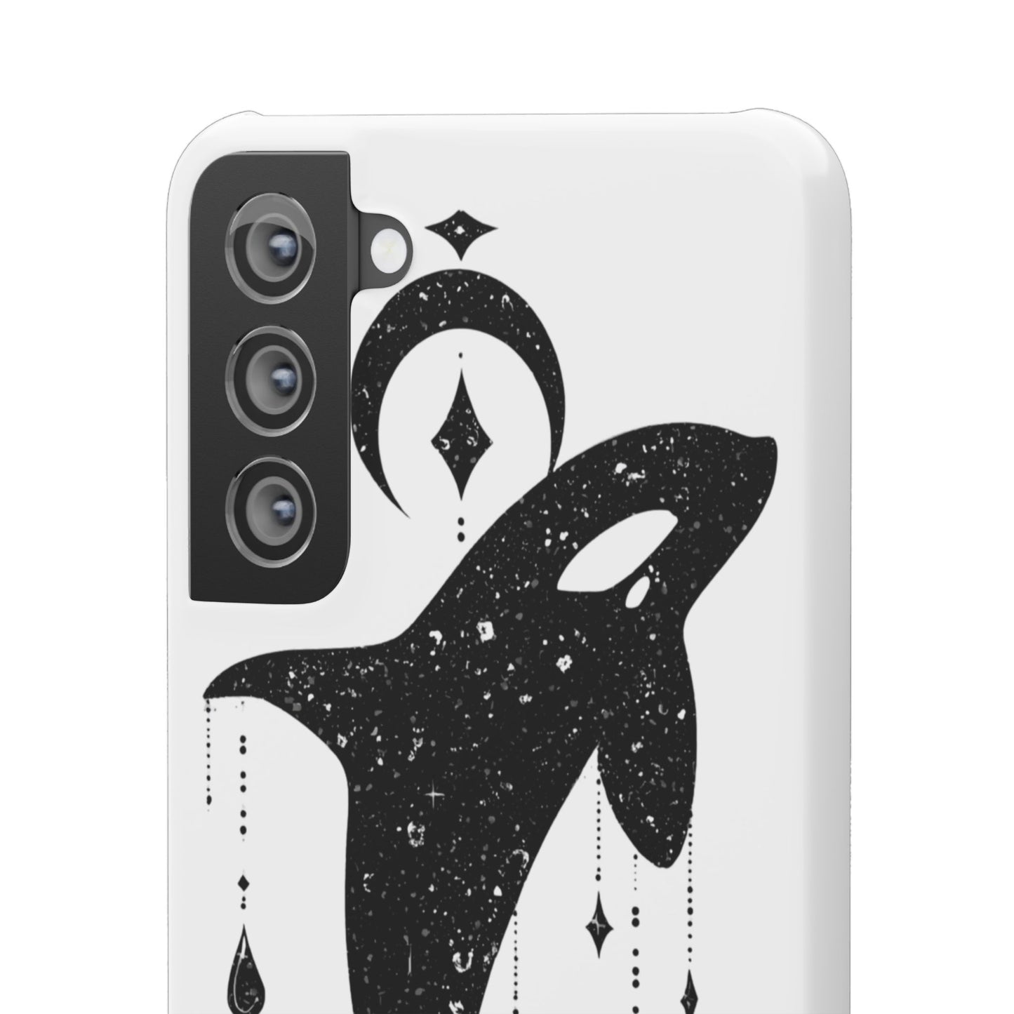 Celestial Orca Snap Case | Phone Cover, Whale Lover Gift, Cosmic Decor, Unique Art, Ocean Vibe