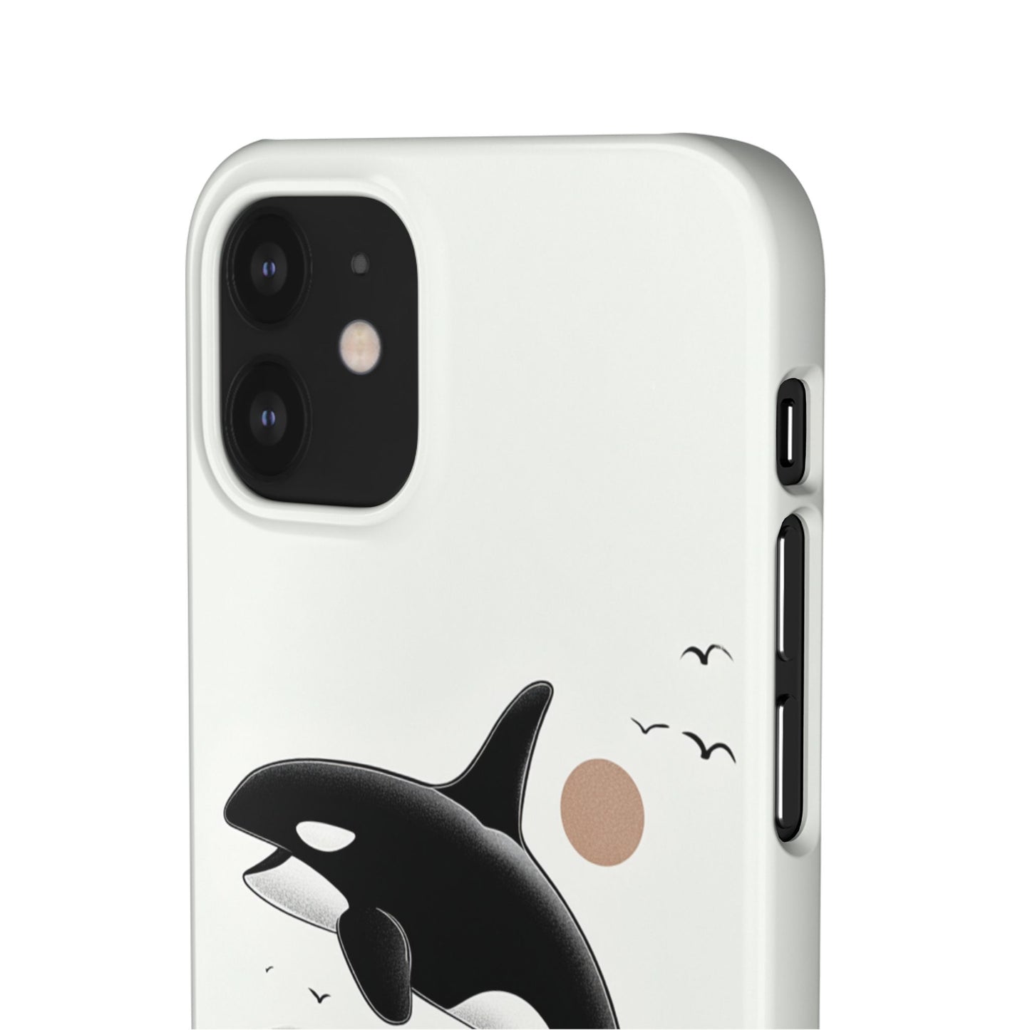 Whale Splash Phone Case | Ocean Lover Gift, Marine Art, Snap Cases, Cute Whale Design, Custom Phone Accessories