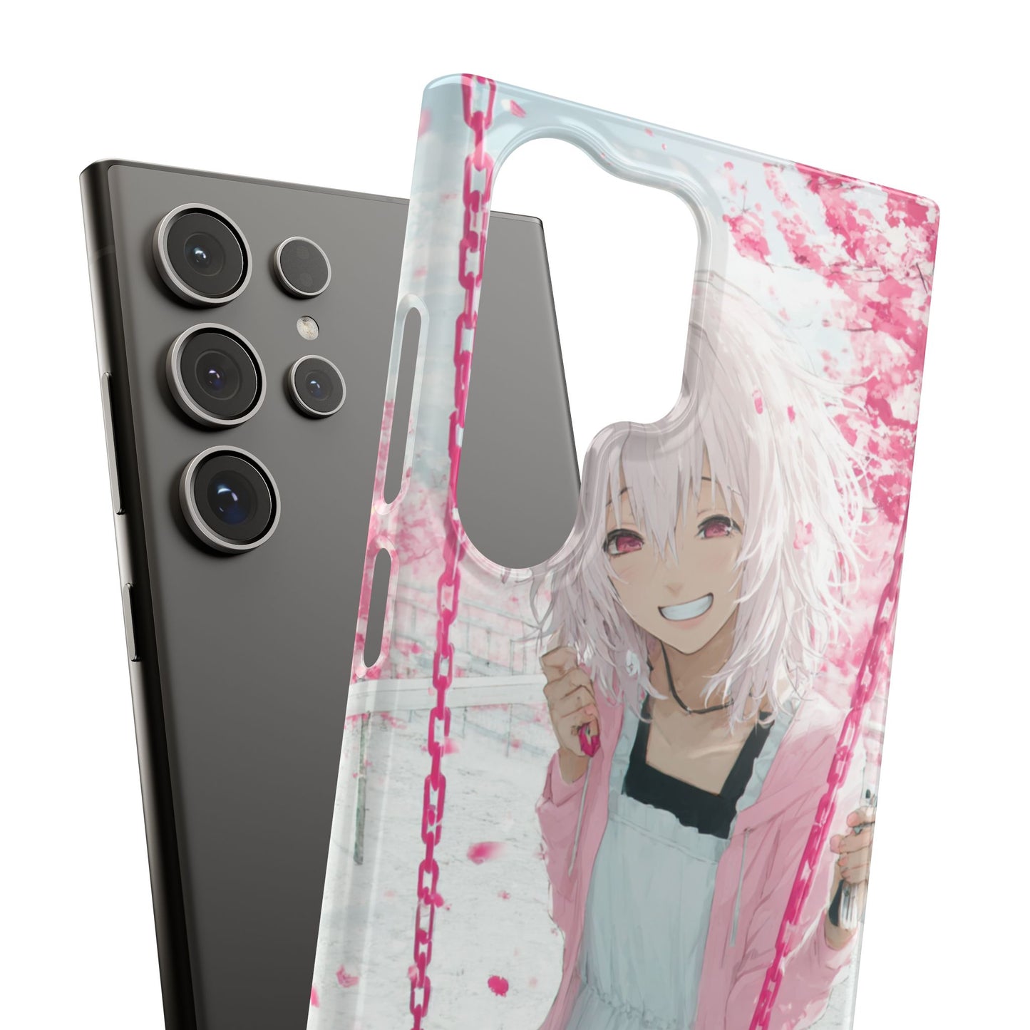Anime Character Snap Cases for Phone, Cute Aesthetic Phone Cover, Gifts for Otaku, Floral Design, Unique Phone Cases