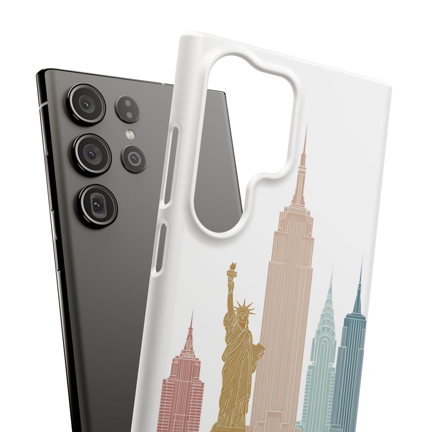 Stylish New York Snap Case, Urban Phone Cover, Cityscape Phone Case, Gift for Travelers, Trendy Protective Case