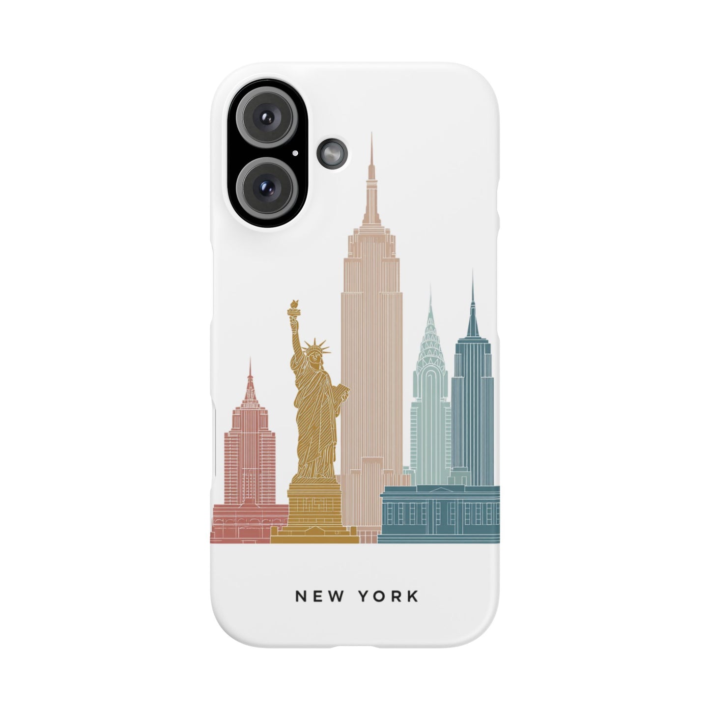 Stylish New York Snap Case, Urban Phone Cover, Cityscape Phone Case, Gift for Travelers, Trendy Protective Case