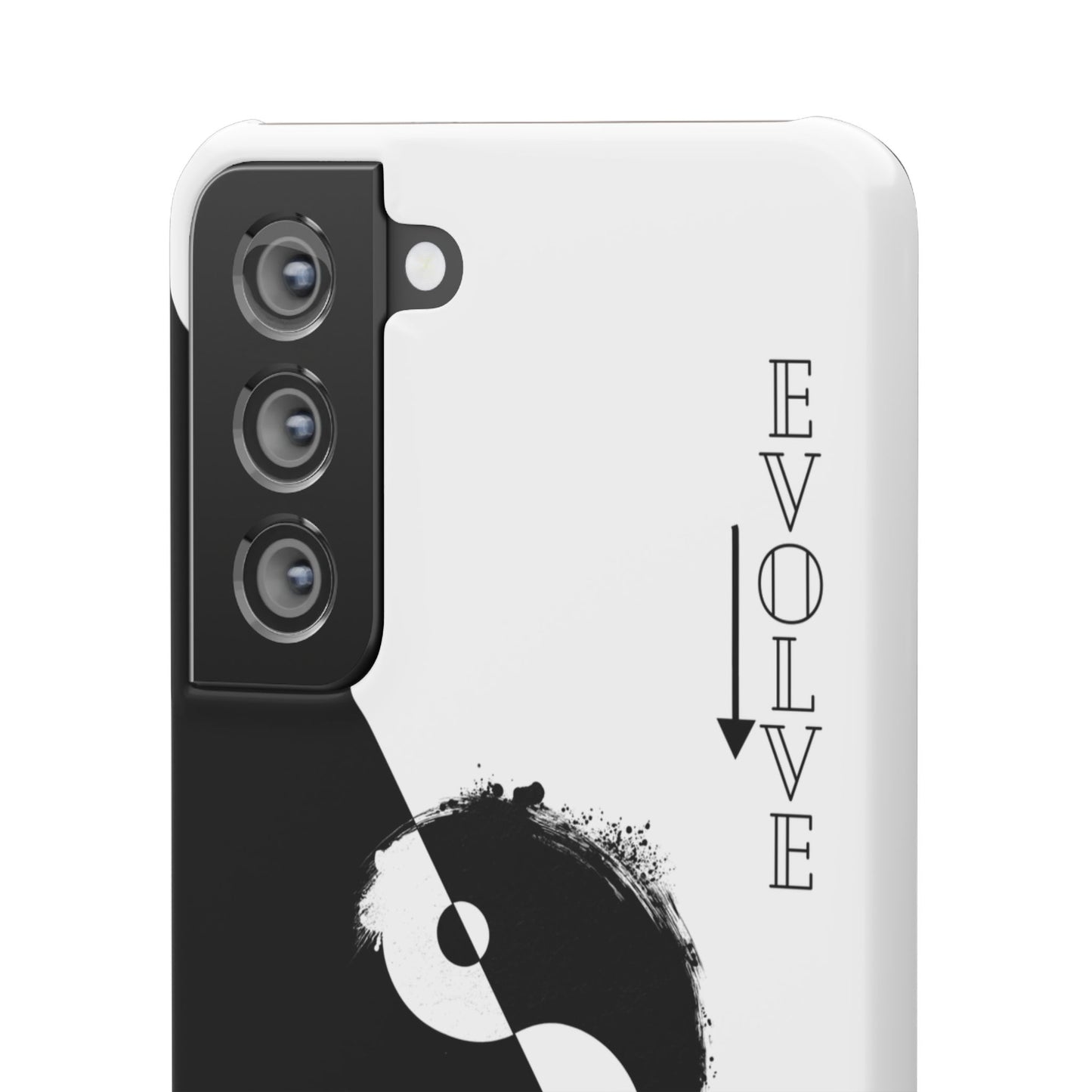 Yin Yang Evolve Black and White Snap Case Cover for iPhone and Samsung