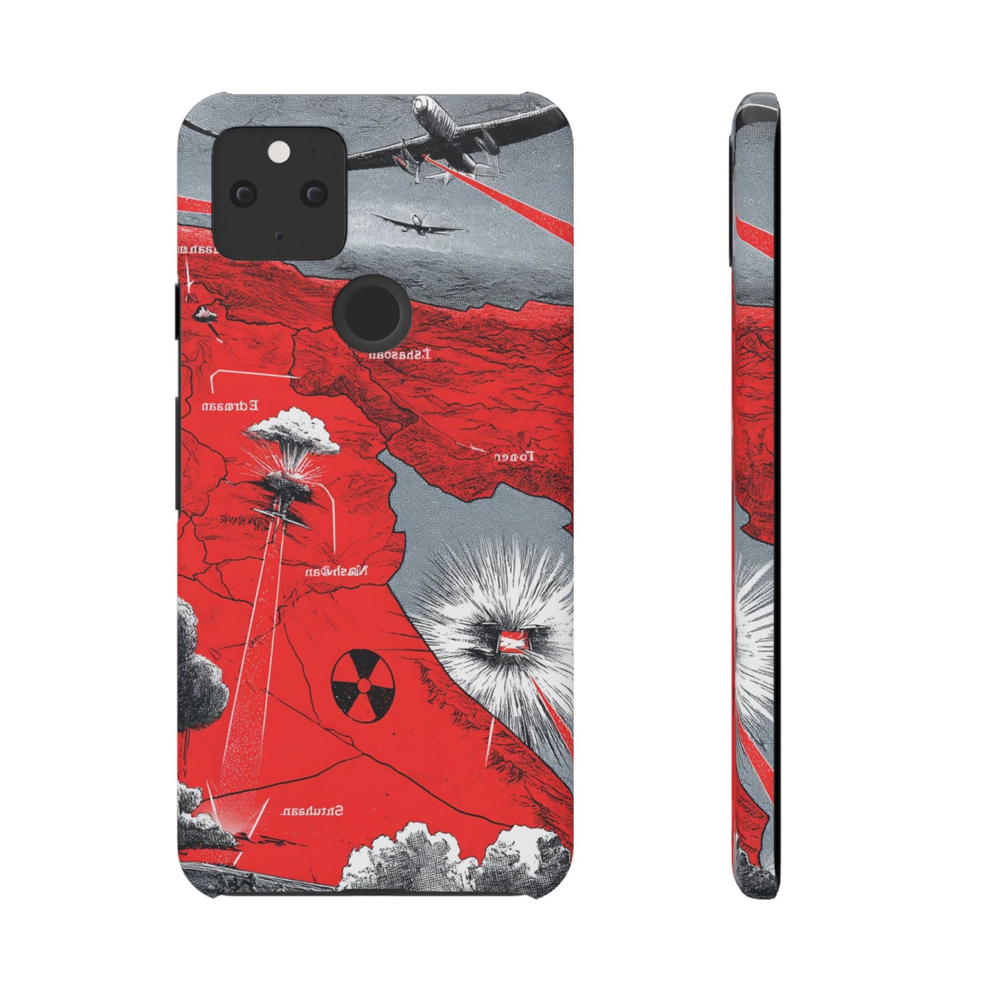 Bold Graphic Snap Case with Dramatic Design, Unique Phone Cover, Artistic Protection for iPhone, Trendy Gadget Gift, Edgy Tech Accessory