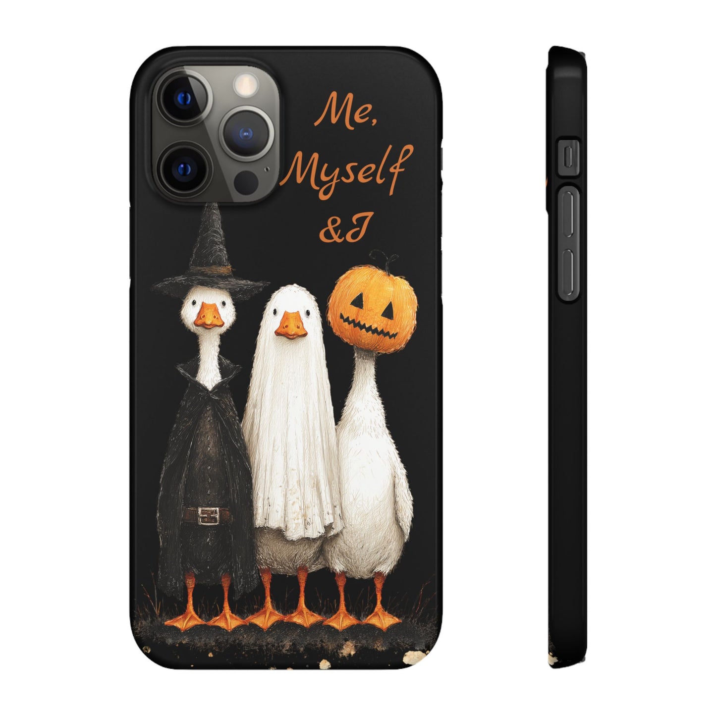 Halloween Goose Snap Case, Funny Goose Phone Case, Fall Accessories, Cute Halloween Gift, Me Myself & I Design