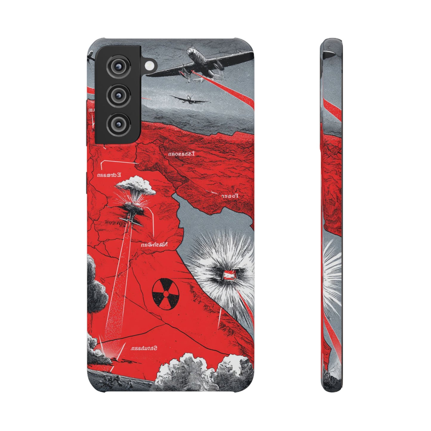 Bold Graphic Snap Case with Dramatic Design, Unique Phone Cover, Artistic Protection for iPhone, Trendy Gadget Gift, Edgy Tech Accessory