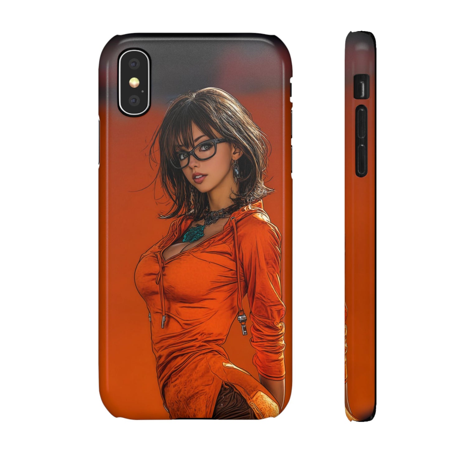 Velma Dinkley Cleveland Browns Fan Snap Cases, Phone Cover, Cartoon Style Art, Custom Case, Protective Shell