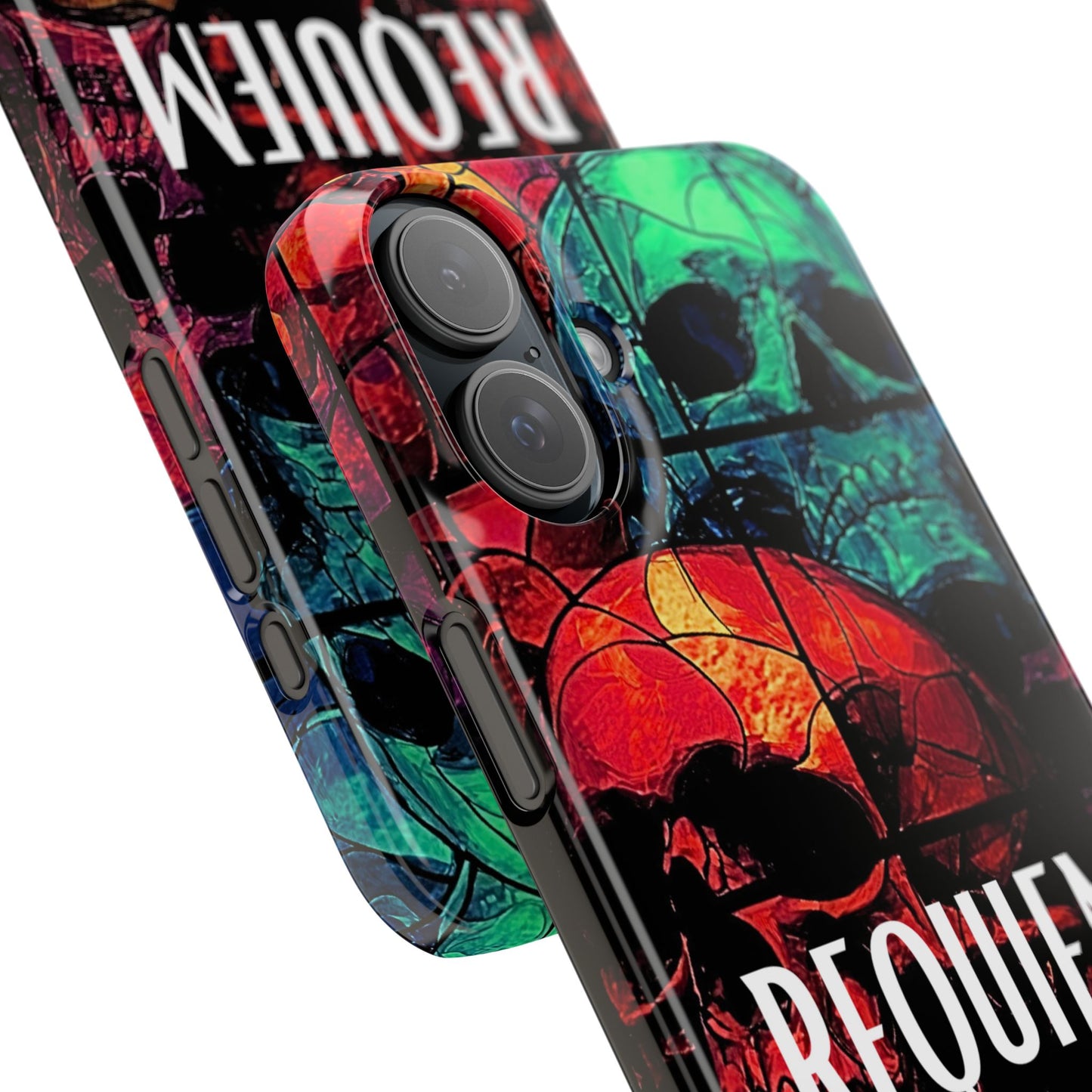 Halloween Custom Requiem Skull Snap Case Phone Cover for iPhone and Samsung