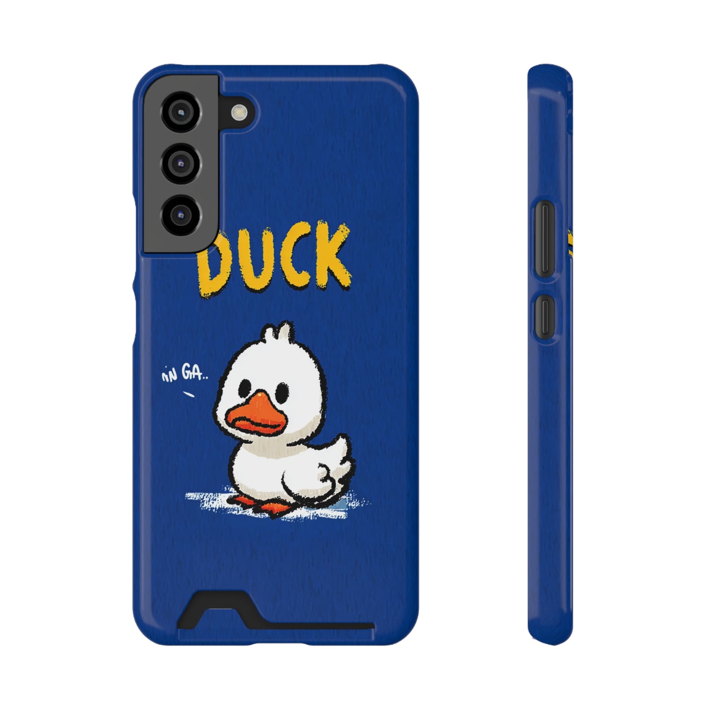 Cute Duck Phone Case with Card Holder | Stylish Cell Accessory for Animal Lovers, Gifts for Kids, Birthday, Everyday Use