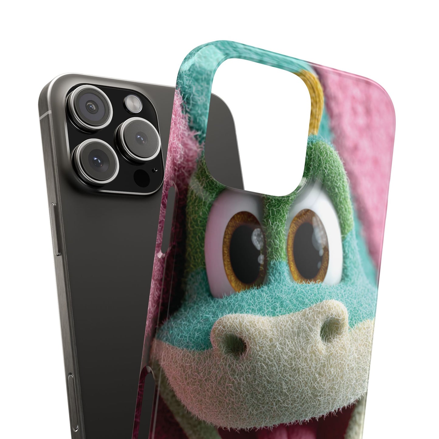 Fun Dino Snap Case for Kids | Cute Phone Cover | Colorful Mobile Accessory | Birthday Gift | Child's Tech Style