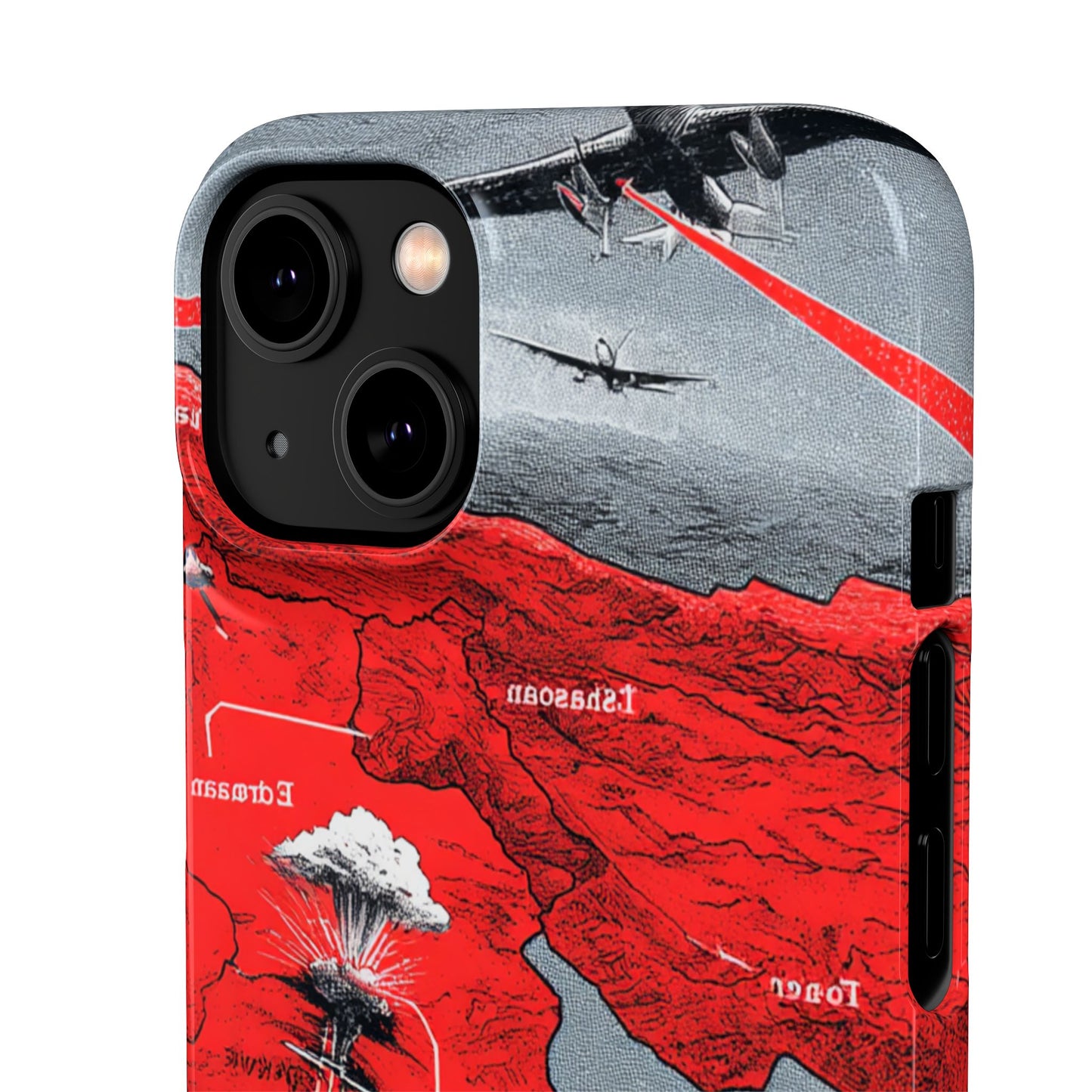 Bold Graphic Snap Case with Dramatic Design, Unique Phone Cover, Artistic Protection for iPhone, Trendy Gadget Gift, Edgy Tech Accessory
